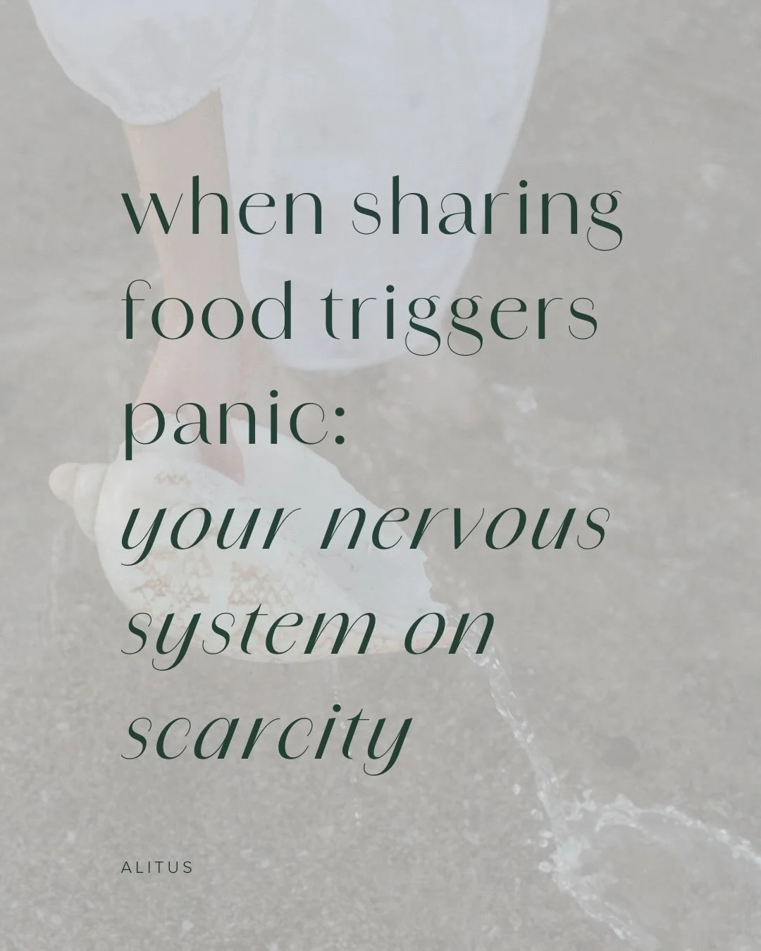 Sometimes our bodies panic around food for reasons that make deep sense.
Not because something is wrong, but because something once was.

If this resonated, you&rsquo;re not alone.
And you don&rsquo;t have to fix yourself here. 🌿

&mdash;&mdash;&mda