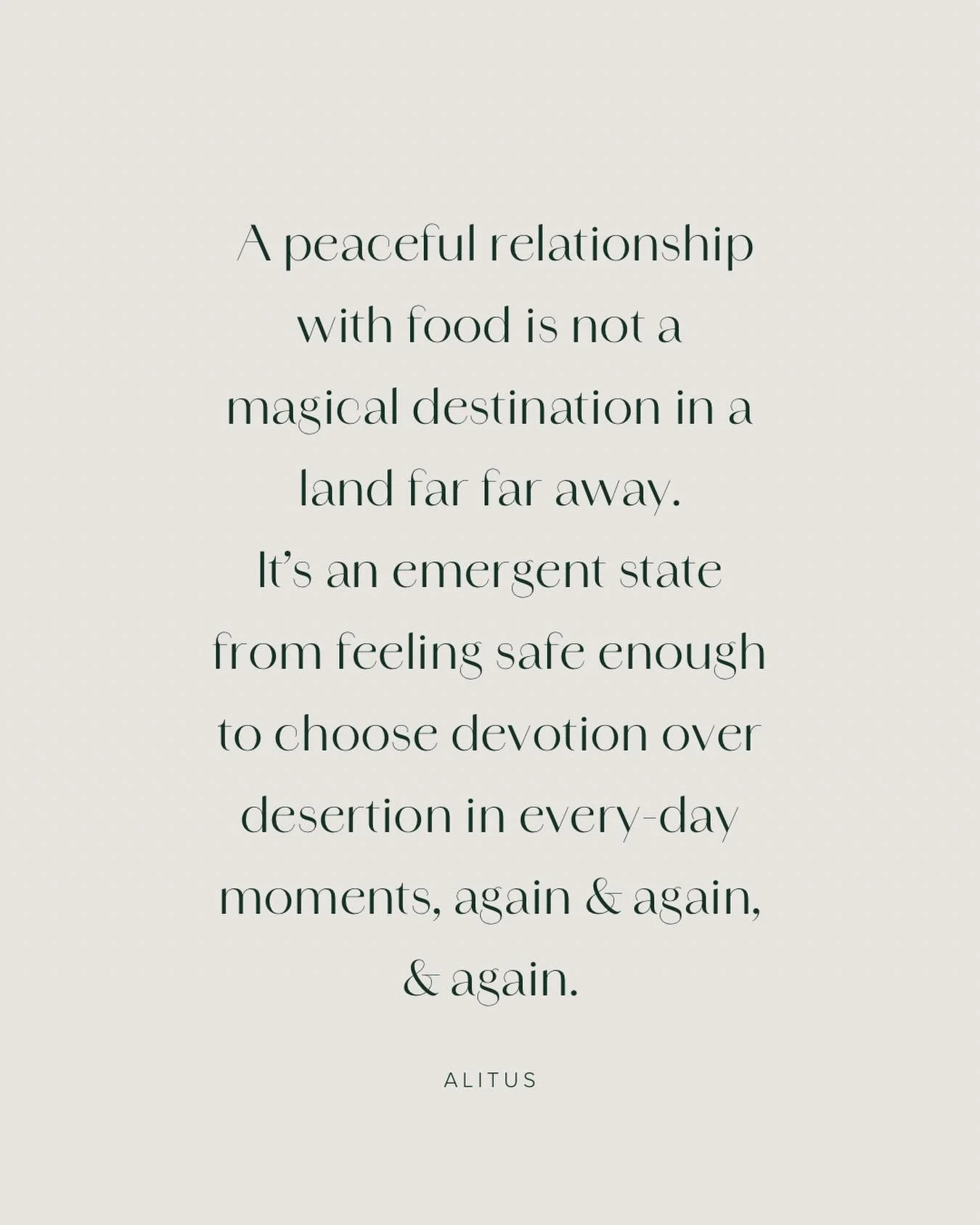 𝘾𝙝𝙖𝙣𝙜𝙞𝙣𝙜 𝙛𝙤𝙤𝙙 𝙘𝙝𝙤𝙞𝙘𝙚𝙨 𝙗𝙚𝙛𝙤𝙧𝙚 𝙚𝙨𝙩𝙖𝙗𝙡𝙞𝙨𝙝𝙞𝙣𝙜 𝙨𝙖𝙛𝙚𝙩𝙮 𝙞𝙣 𝙩𝙝𝙚 𝙨𝙮𝙨𝙩𝙚𝙢 𝙞𝙨 𝙡𝙞𝙠𝙚 𝙥𝙪𝙩𝙩𝙞𝙣𝙜 𝙩𝙝𝙚 𝙘𝙖𝙧𝙩 𝙗𝙚𝙛𝙤𝙧𝙚 𝙩𝙝𝙚 🐎

How we show up with food is a reflection of how safe we feel to 