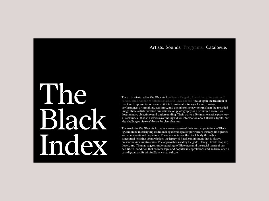 Screenshot of a video player on a black background with the title 'Sounds'. The video duration is 92:45, and there is a description of the soundtrack for 'The Black Index' with credits for contributing artists and a brief explanation about the sounds used.