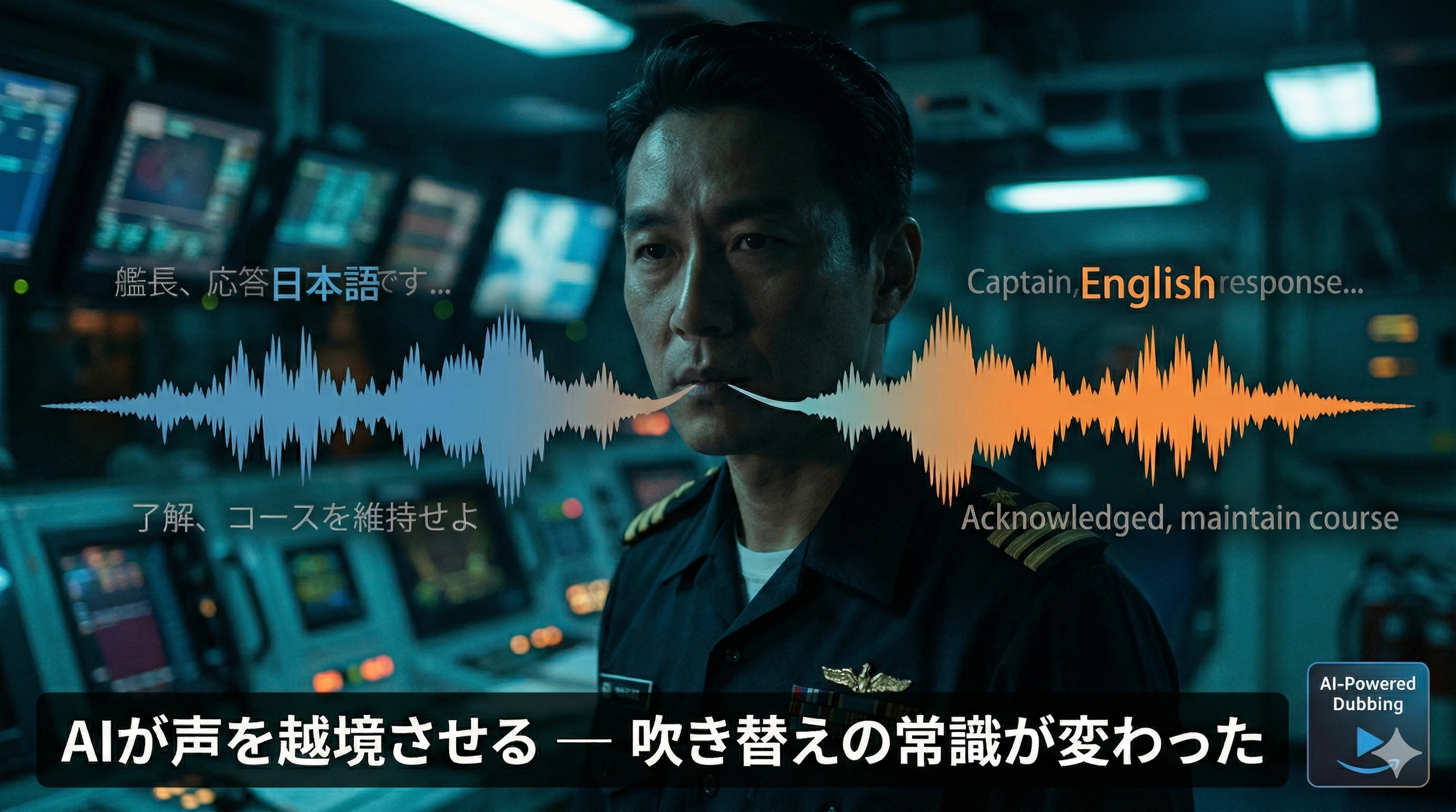2分で読める生成AIのいま Vol.47クラウドAI　番外編：沈黙の艦隊が「英語を喋る」衝撃。AIが変えた吹き替えの常識