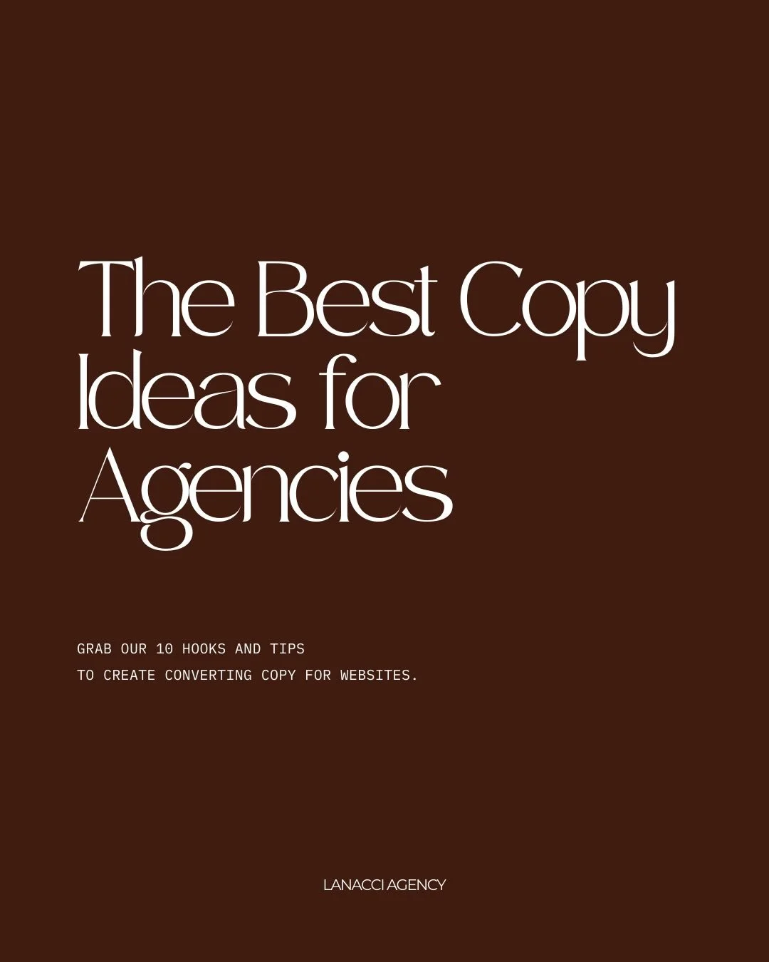 Swipe through to steal our favourite stop-scrolling hooks, the ones that turn casual visitors into interested clients. ✨

💌 Save them, tweak them, and make them yours!

#lanacciagency #copywritingtips #contentthatconverts #creativebusiness #marketin