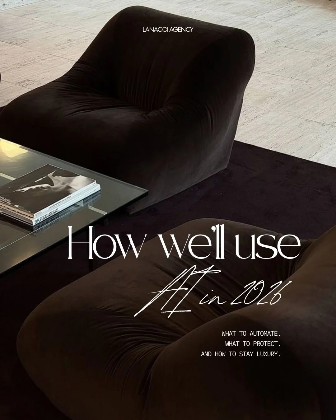 AI will soon be the new standard, but how you use it won&rsquo;t be.

At Lanacci, the future isn&rsquo;t &ldquo;AI instead of humans&rdquo;. We believe AI will work (and already is!) quietly in the background.

Here&rsquo;s how we envision using AI i