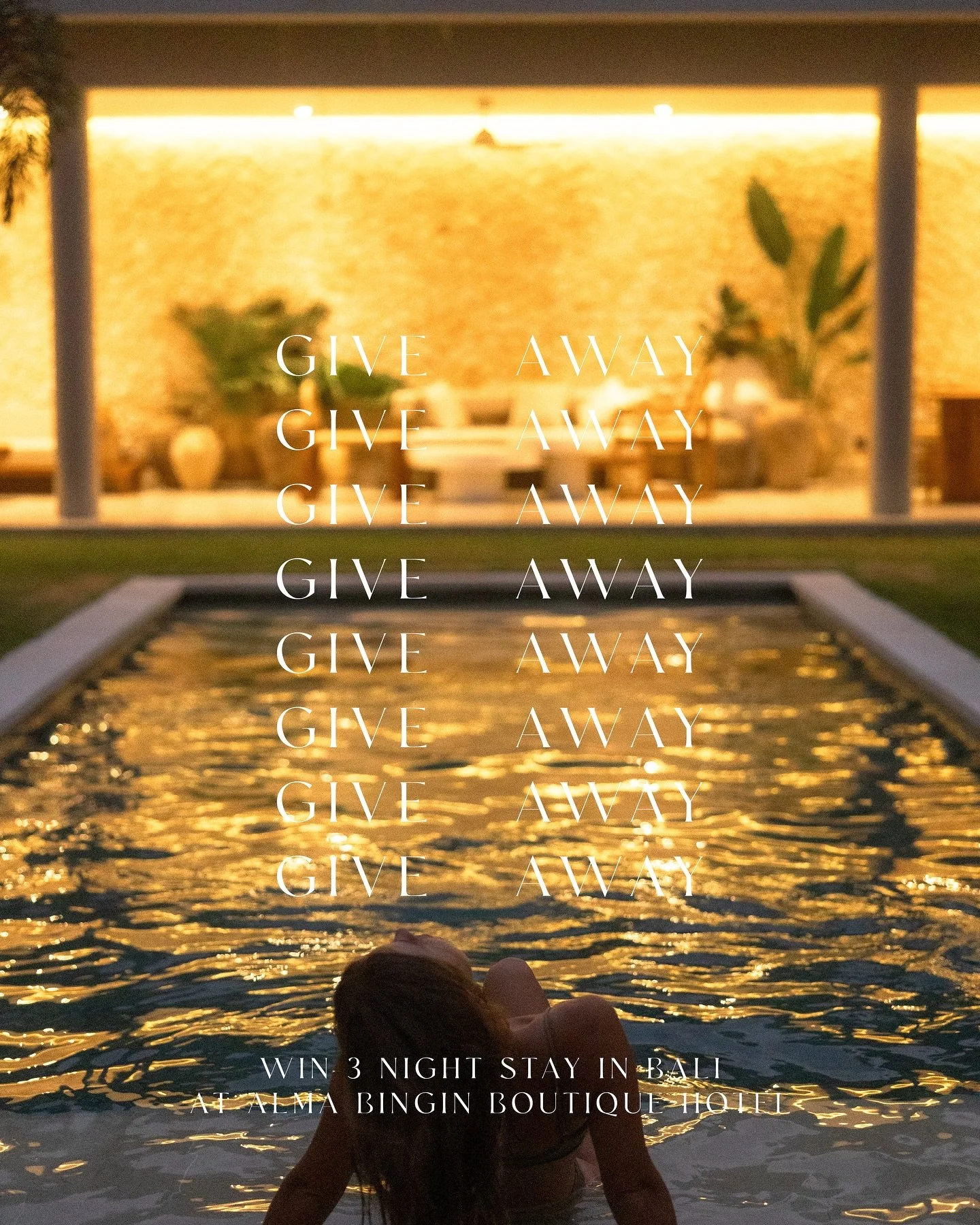 🤎 GIVE  AWAY  TIME 🤍

To celebrate Alma Bingin Anniversary we&rsquo;re thrilled to offer one lucky winner a complimentary 3 night stay at our boutique hotel. Yes, 3 nights at one of our Garden Bath Suites 🤍

HOW TO ENTER
1. Follow our page @almabi