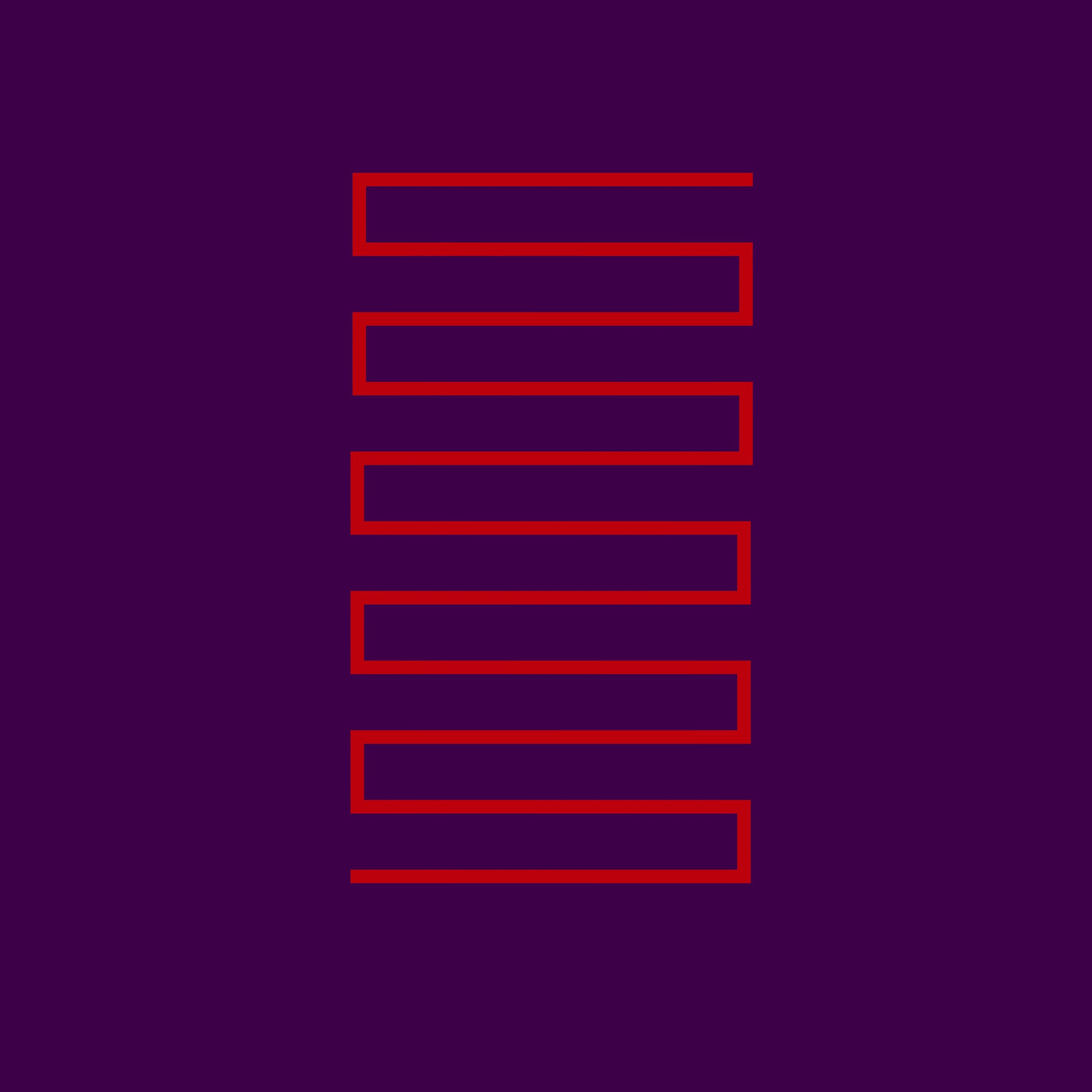 Red design on purple background