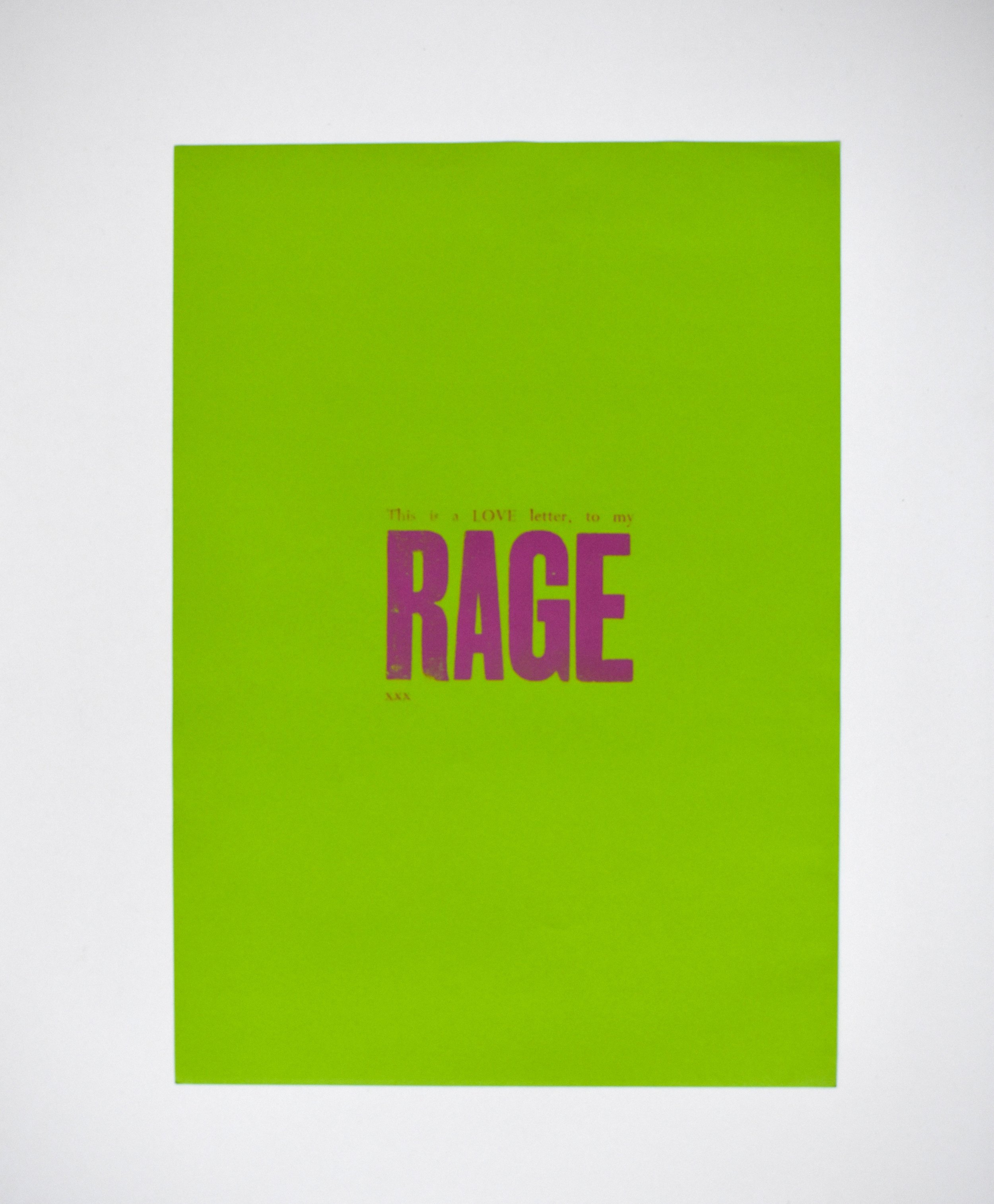 297 x 420 mm, letterpress print