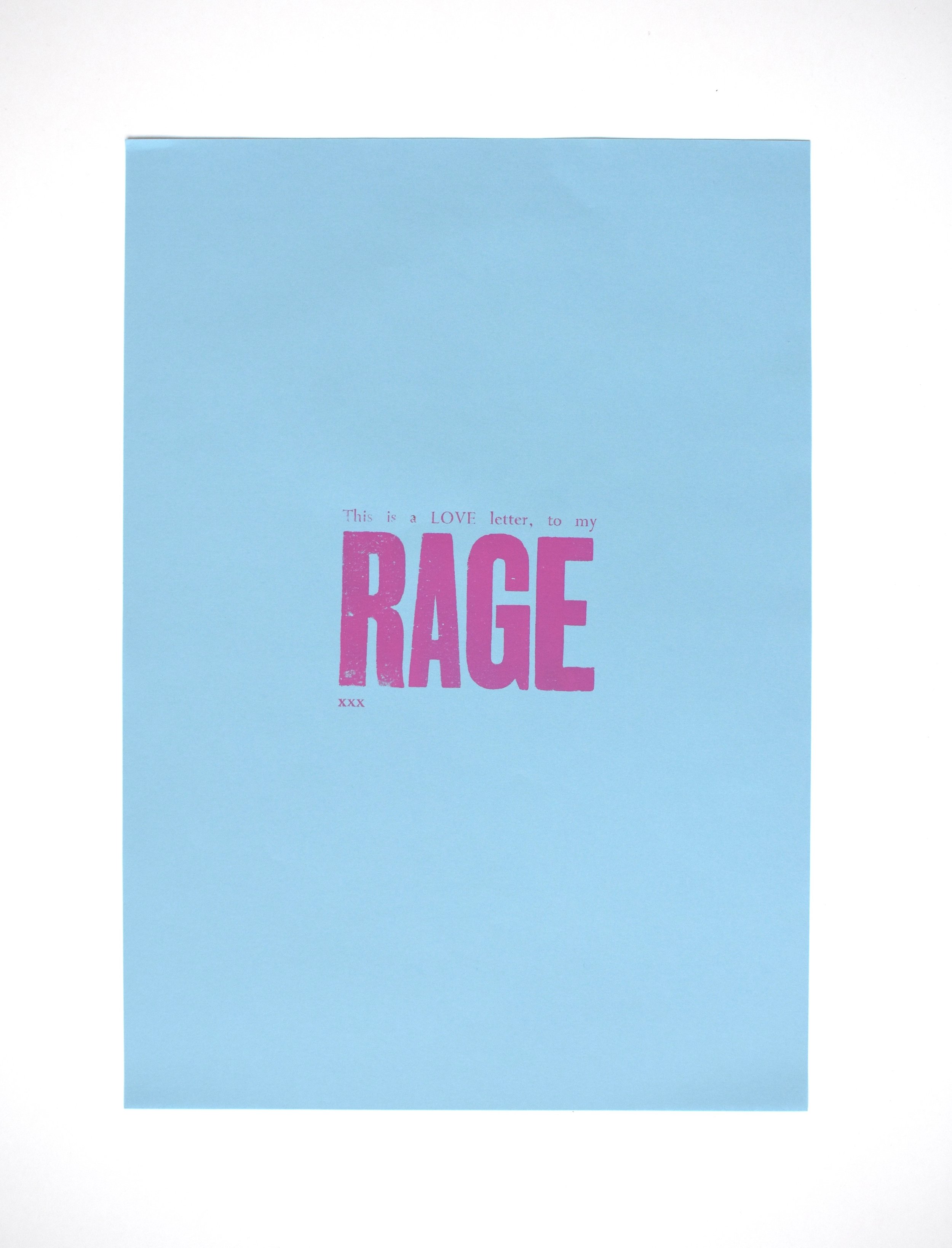 297 x 420 mm, letterpress print