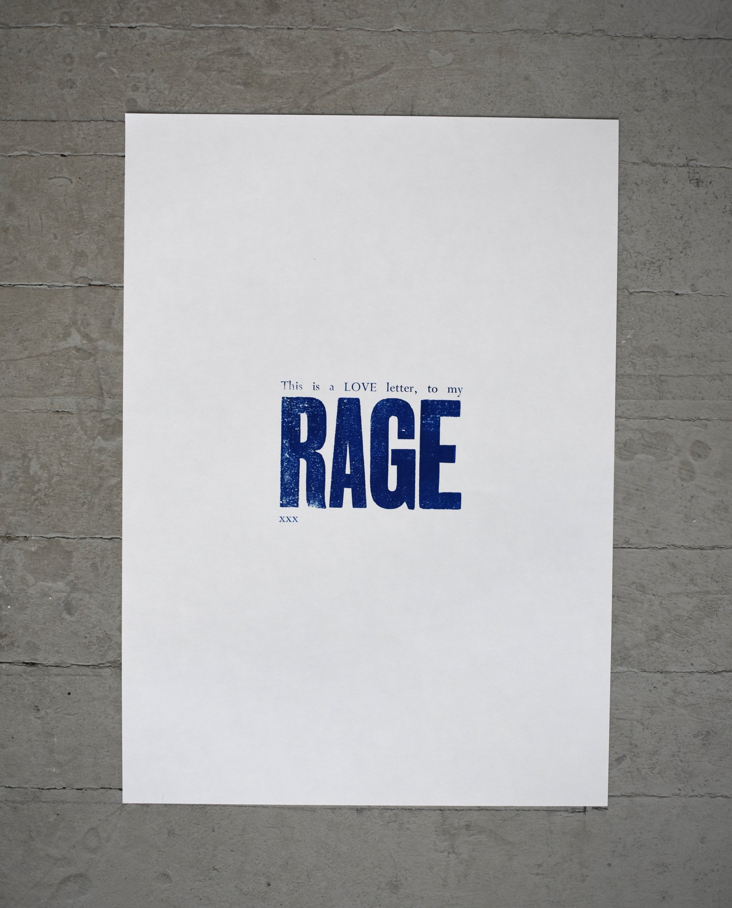 297 x 420 mm, letterpress print