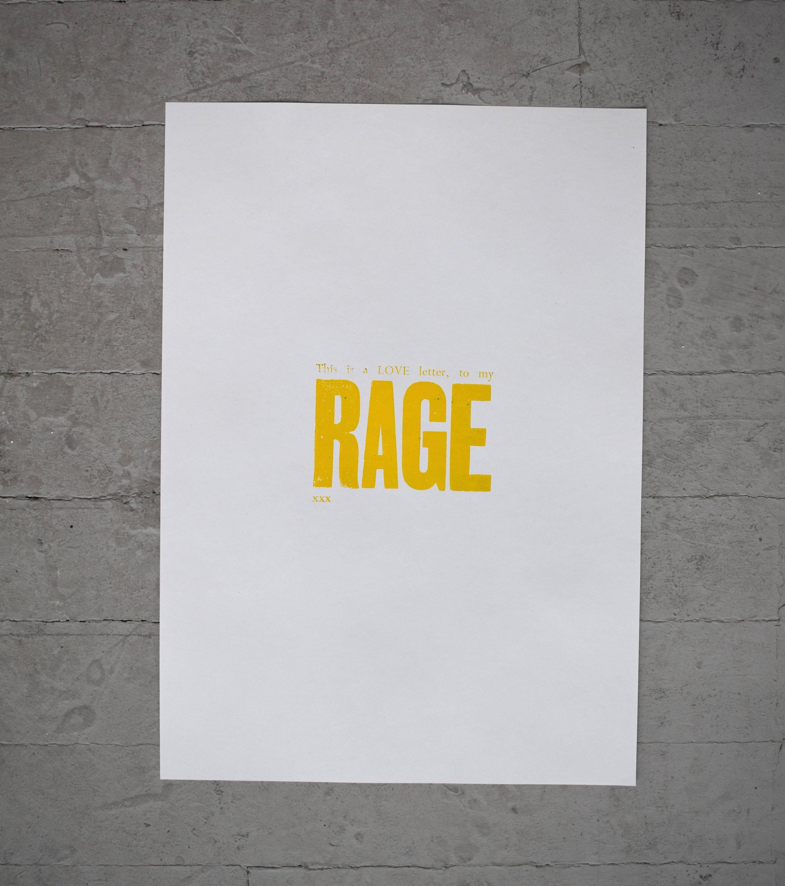 297 x 420 mm, letterpress print