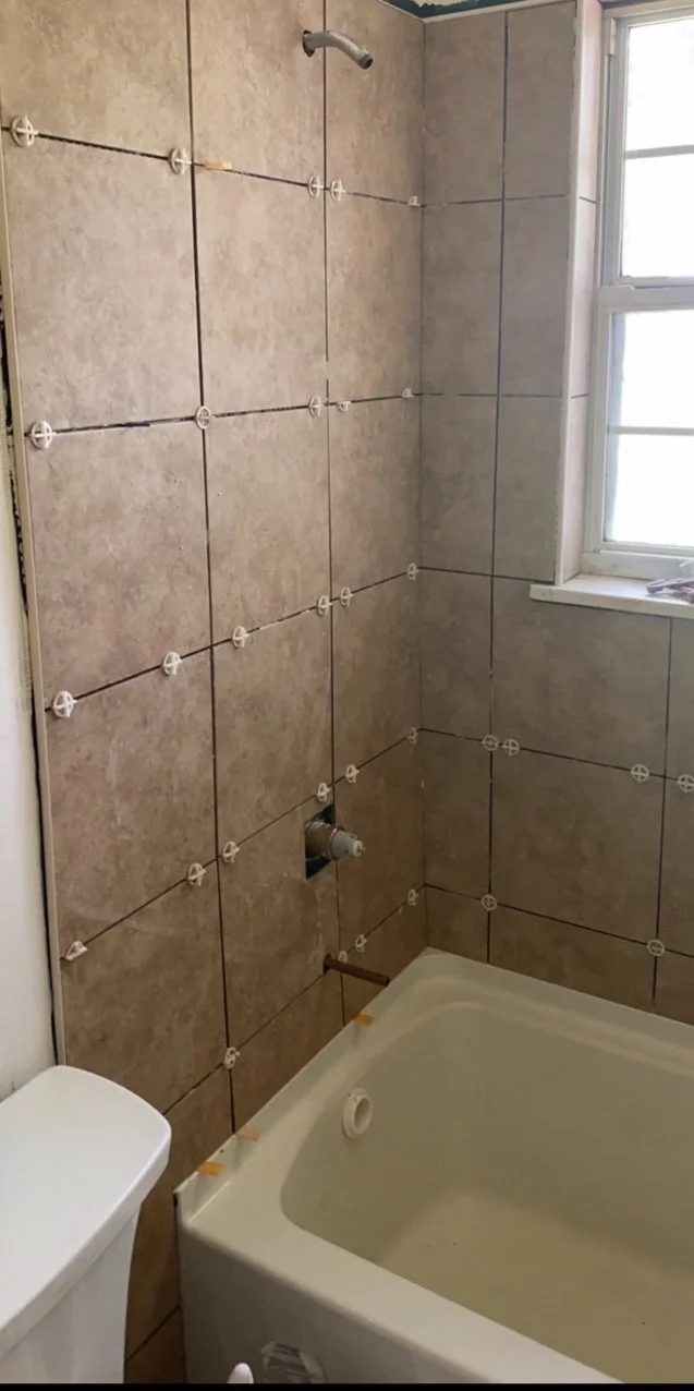 you first repairs project: bathroom wall remodel