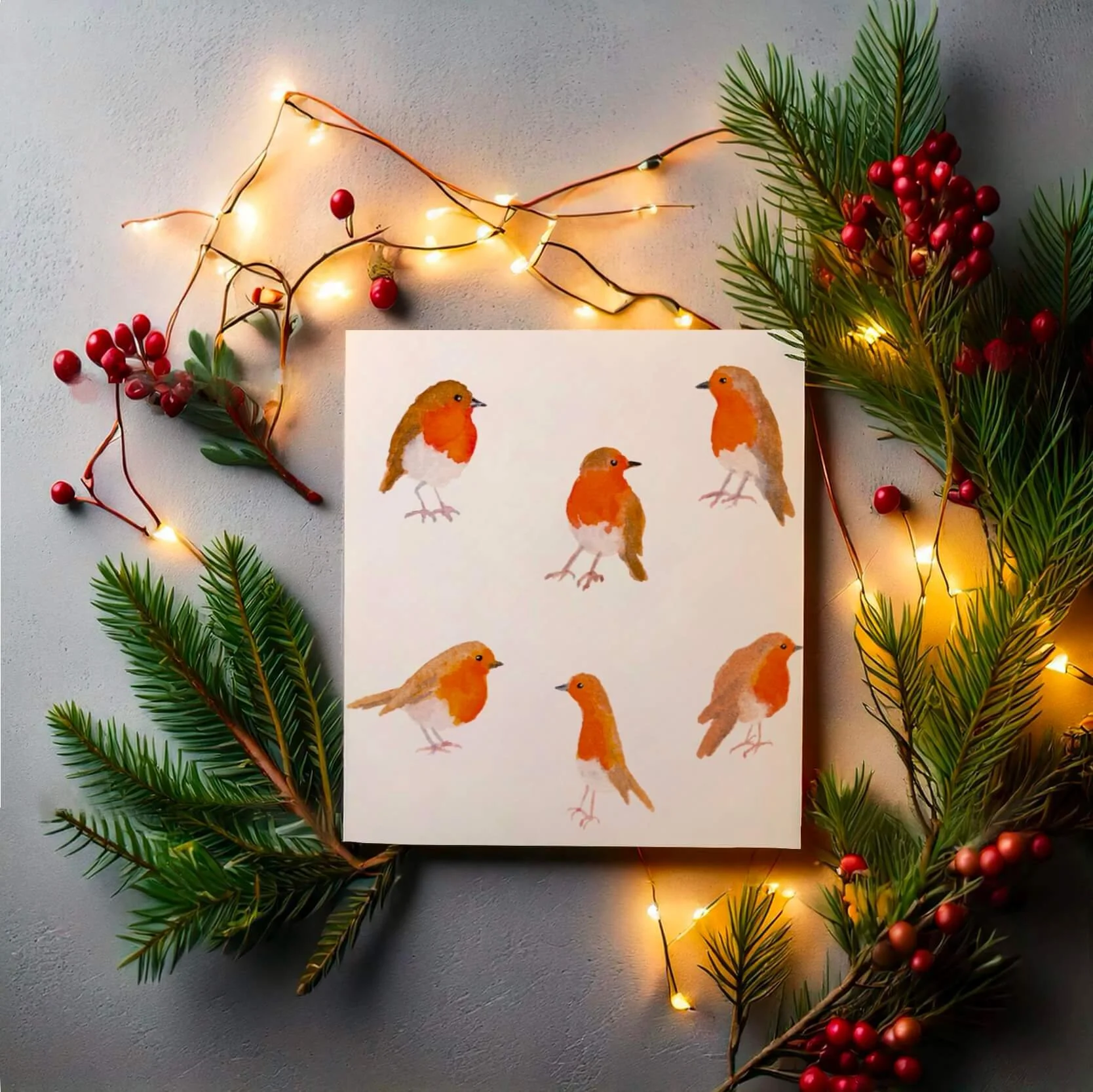 Rouges gorges - carte de voeux