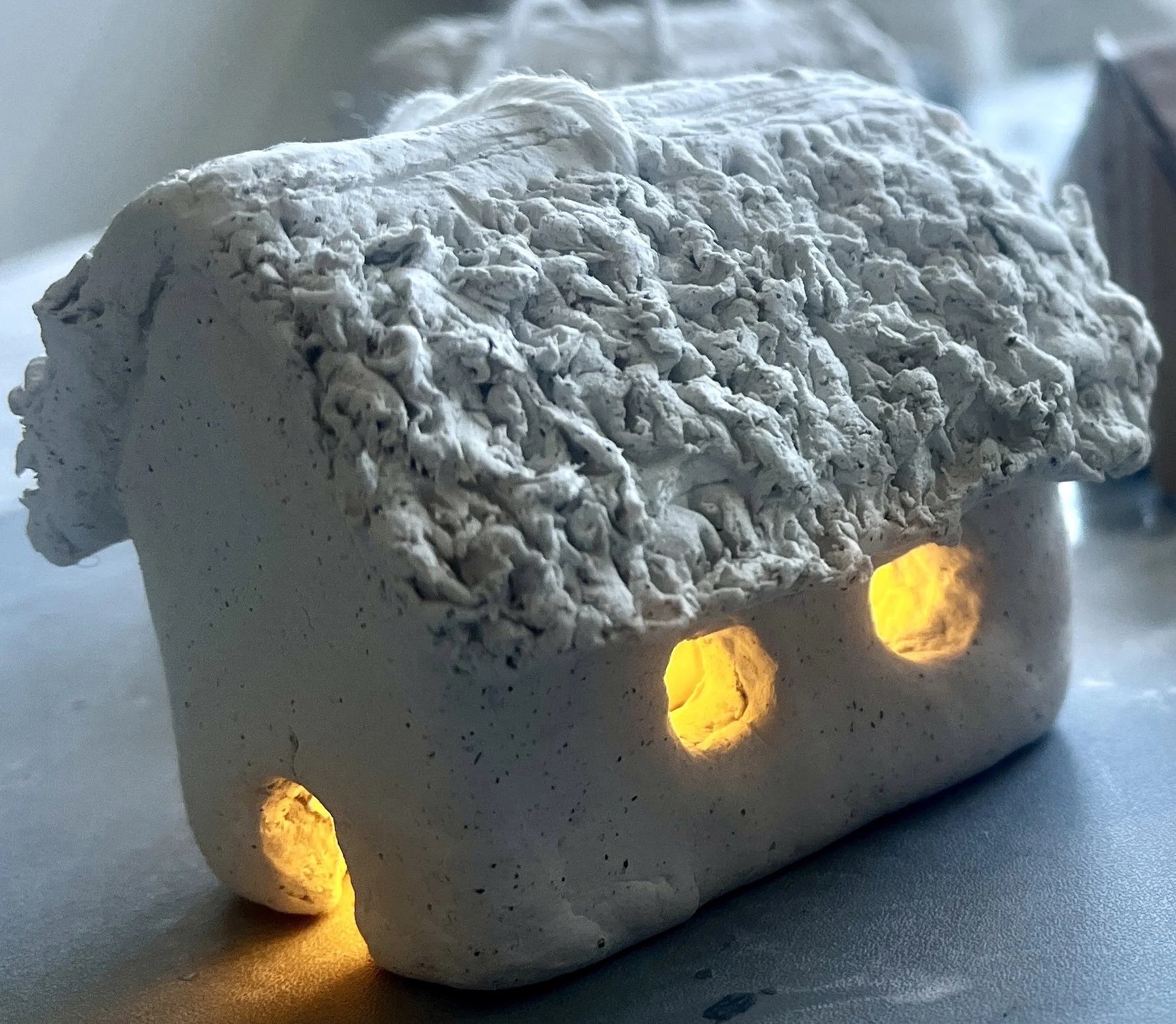 Lit up and awaiting paint