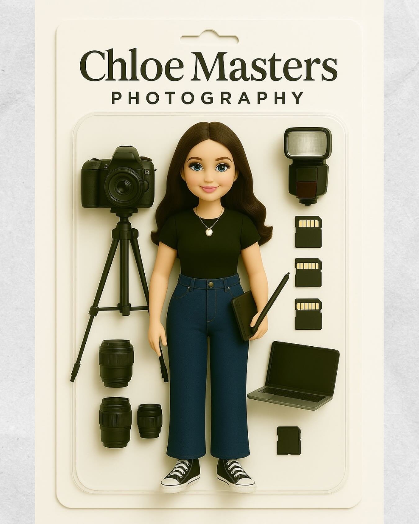 CHLOE MASTERS PHOTOGRAPHY DOLL EDITION
ACCESSORIES INCLUDED: CAMERA, LENSES, FLASH, SD CARDS, LAPTOP, GRAPHICS PAD & TRIPOD 📸✍🏽💻🧍🏻‍♀️
…
Recently I’ve been really overthinking my content & what I should be sharing and q