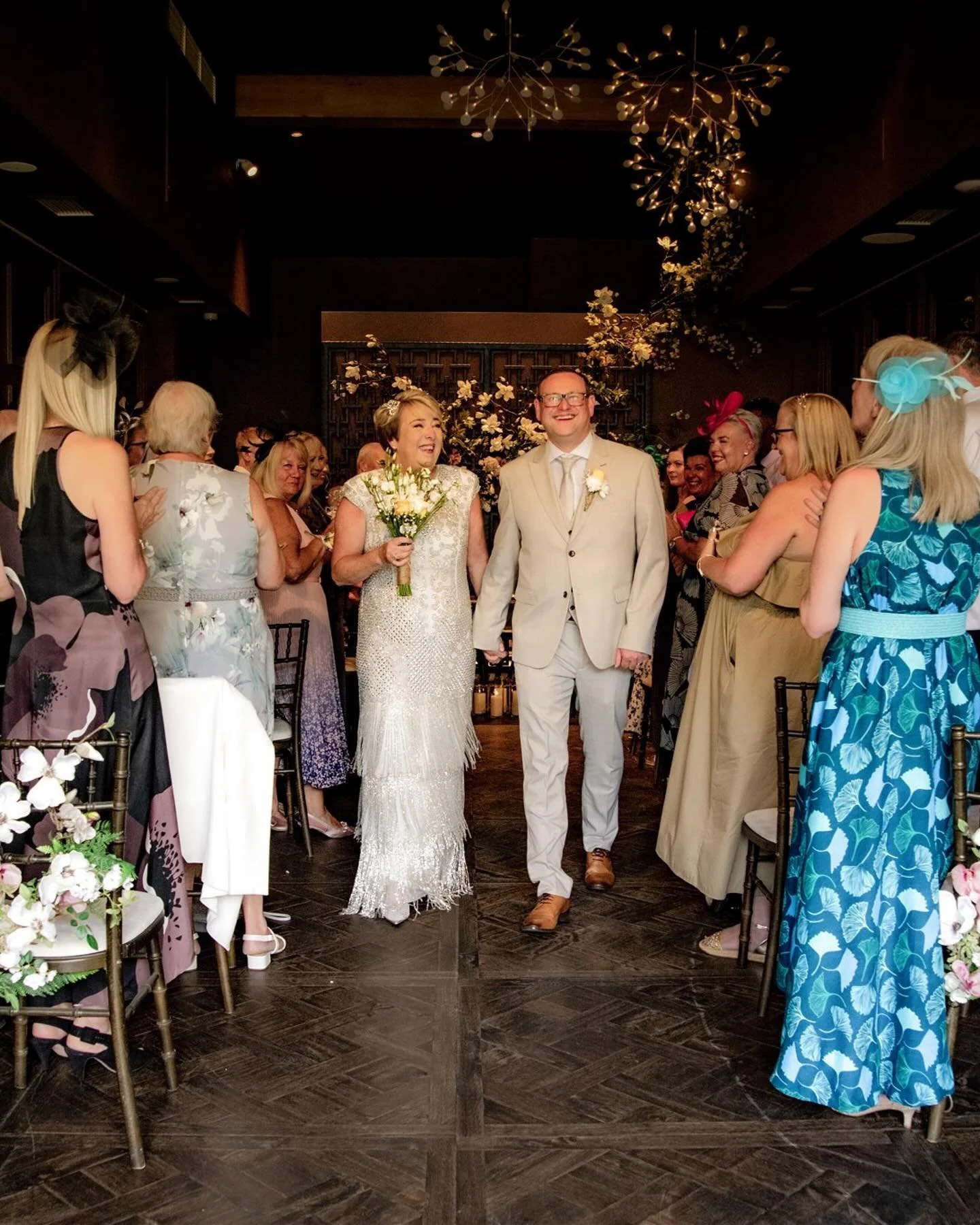 Mr &amp; Mrs Kershaw 🤍

Can we take a few extra moments for this dress!!✨🤩

Such a gorgeous day @manorhouselindley celebrating the kindest, most fun-loving couple @mossdl68 &amp; Andrew 🫶📸

Photography @cmastersphotography 
Dress @karen_millen 
F