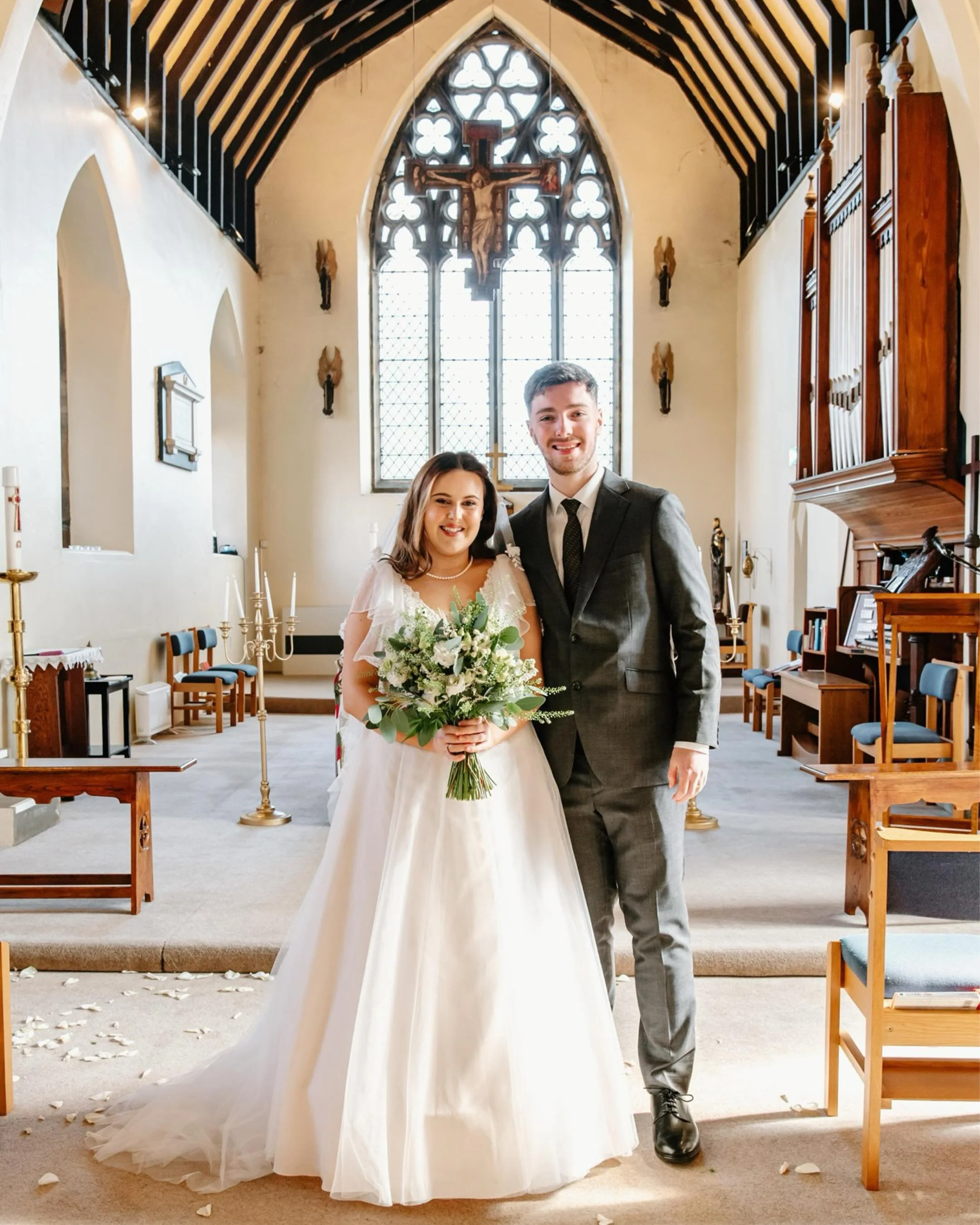 The most beautiful church ceremony for The Sullivans 💒🤍