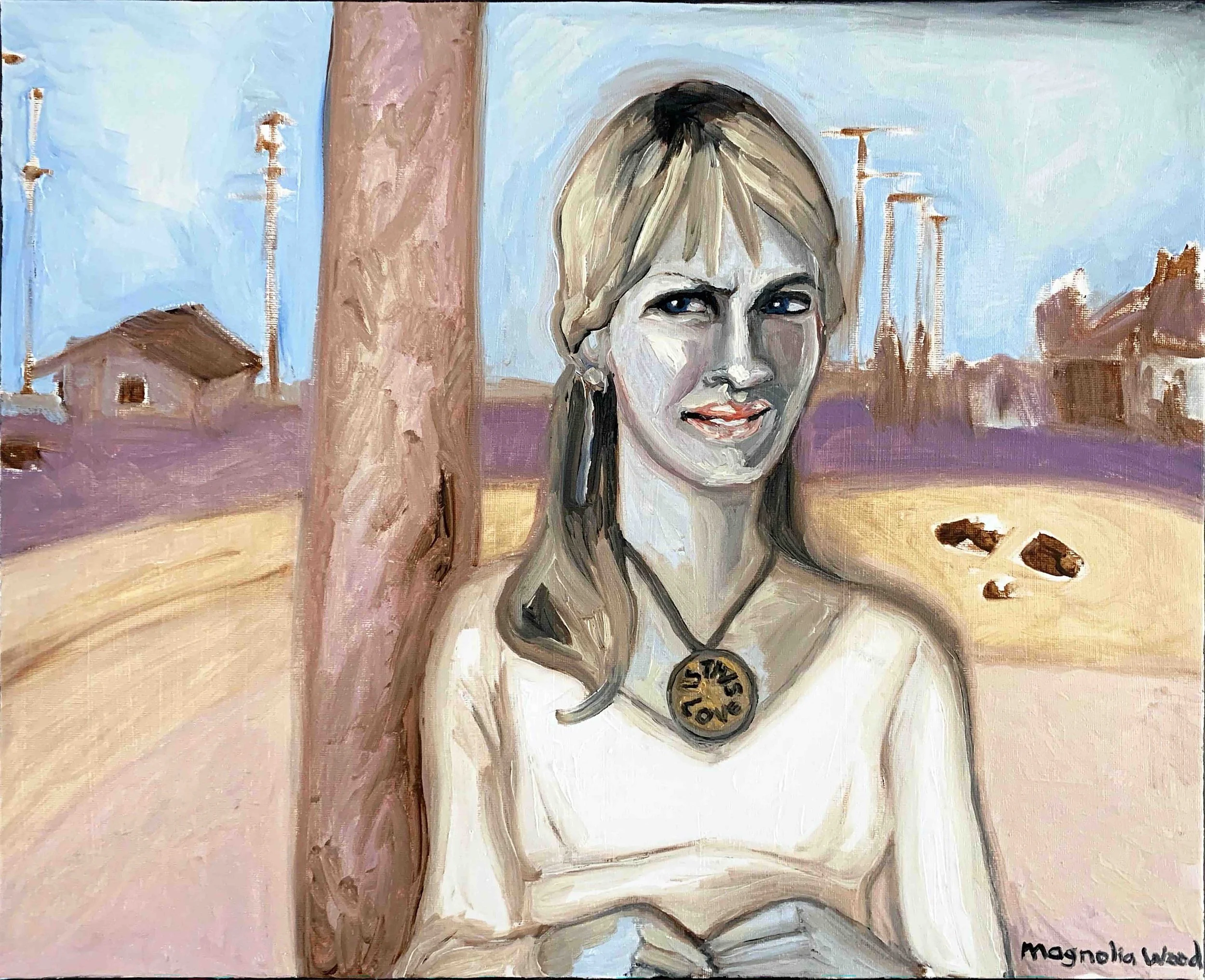 Kill'em Uma | Kindness has (no) limits 2/5, 2025. Oil on canvas - 50 x 40 x 2 cm.