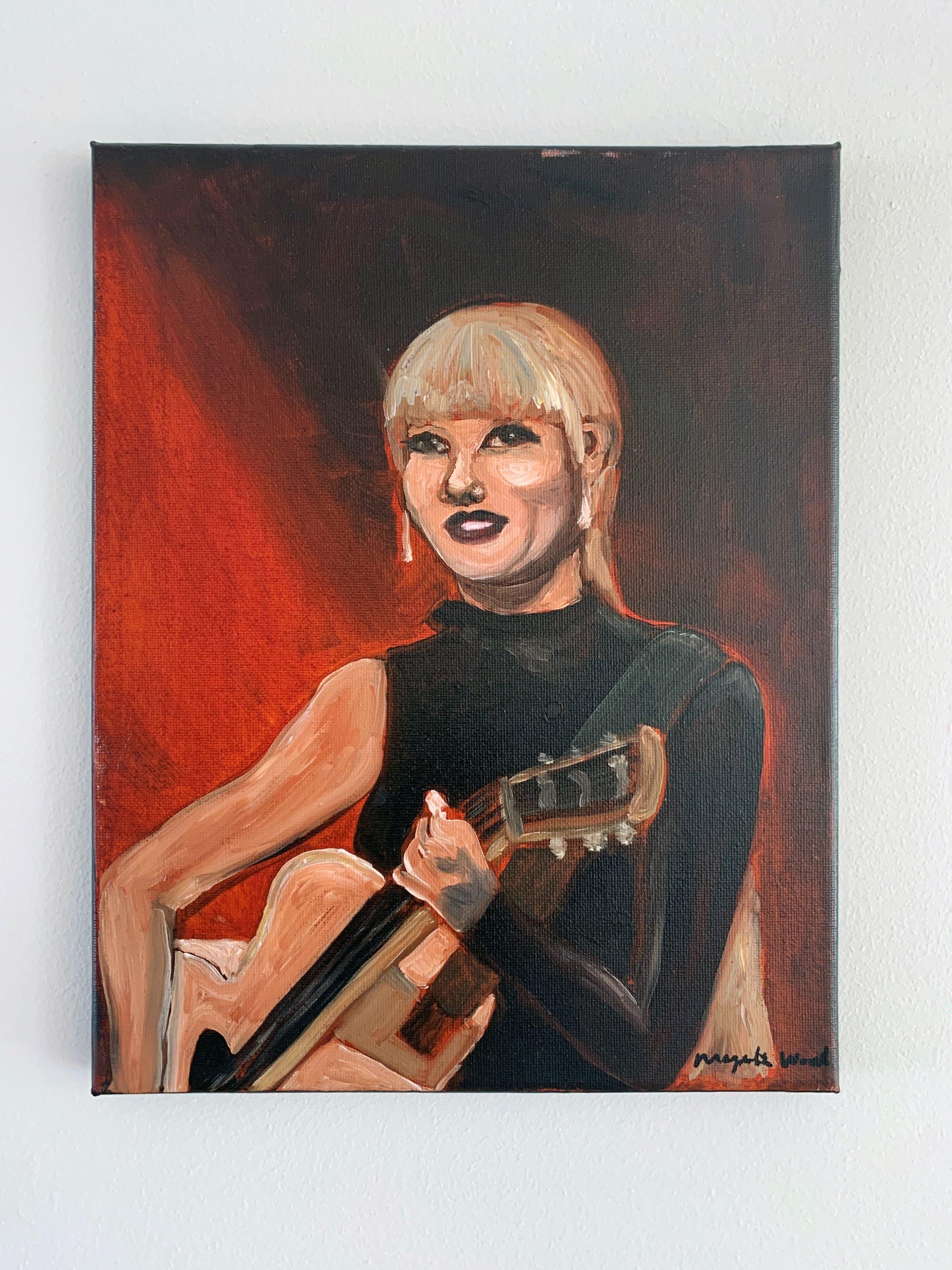 After Taylor Swift, 2024. Oil on canvas - 24 x 30 x 1.8 cm. (For inquiries click image)