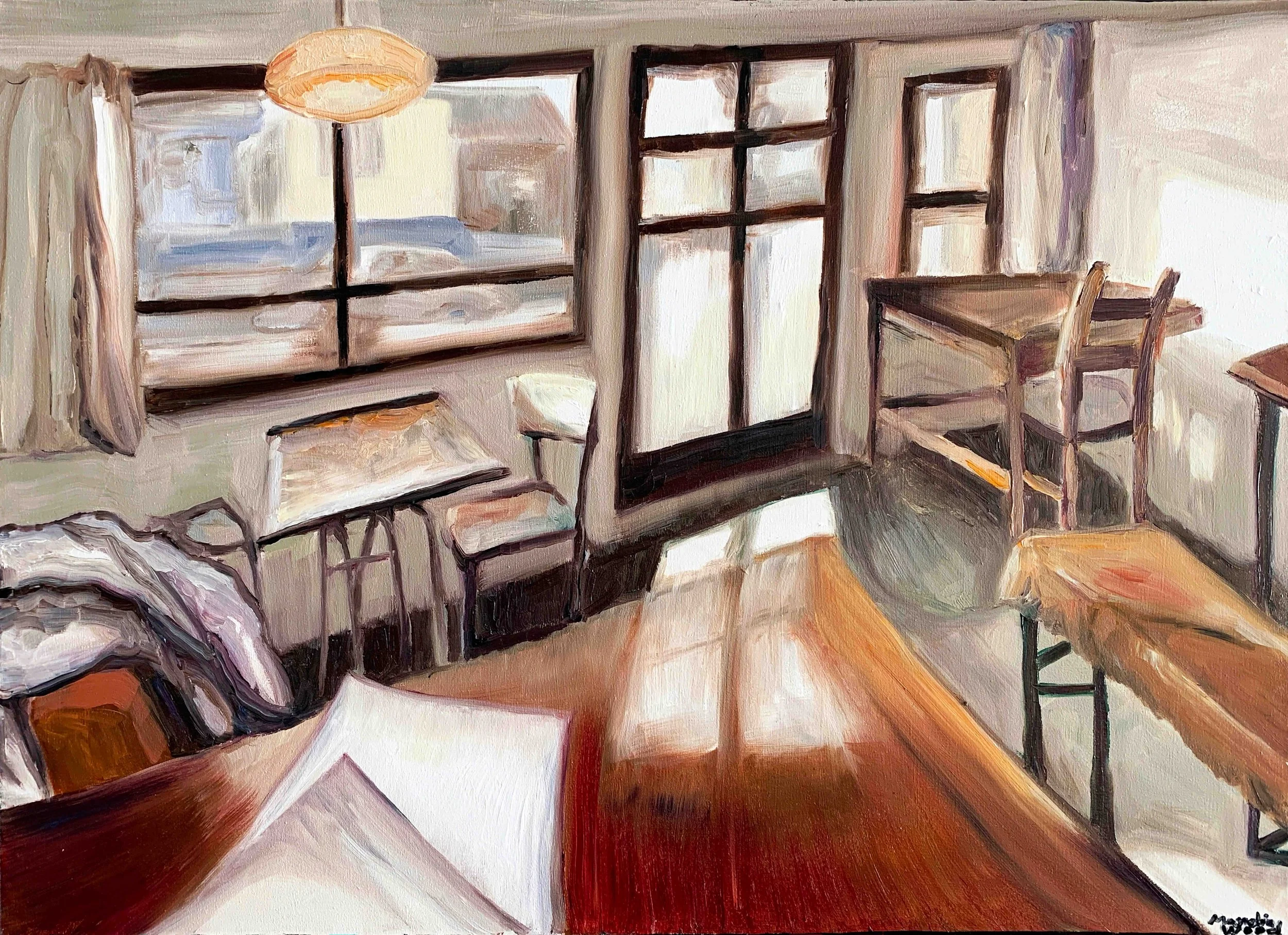 Unwritten tales near the Philosophers' path | Japan 4/5, 2025. Oil on canvas - 70 x 50 x 2 cm (For inquiries click image)