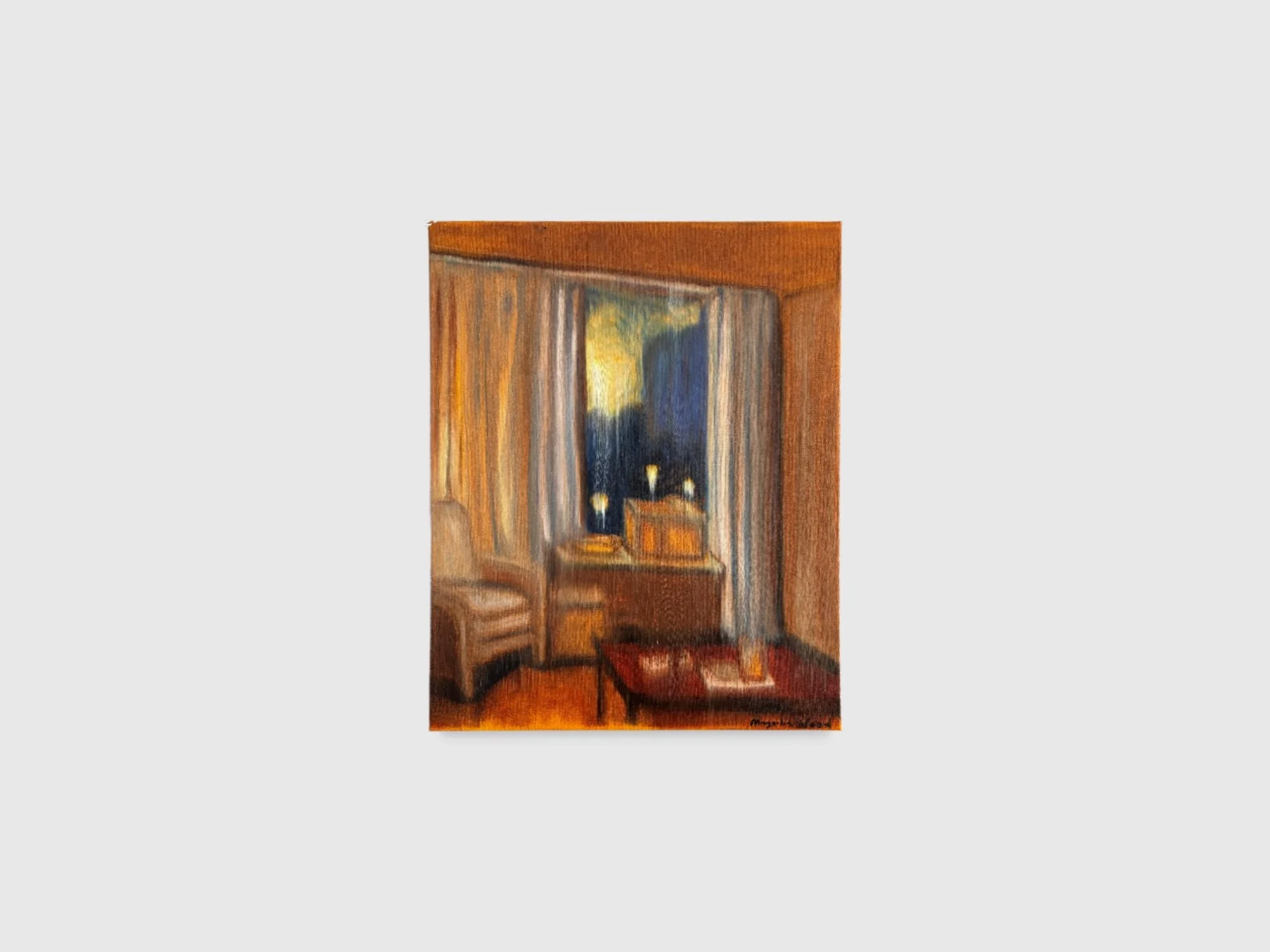 Evening room, 2026. Oil on canvas — 40 x 50 x 2 cm