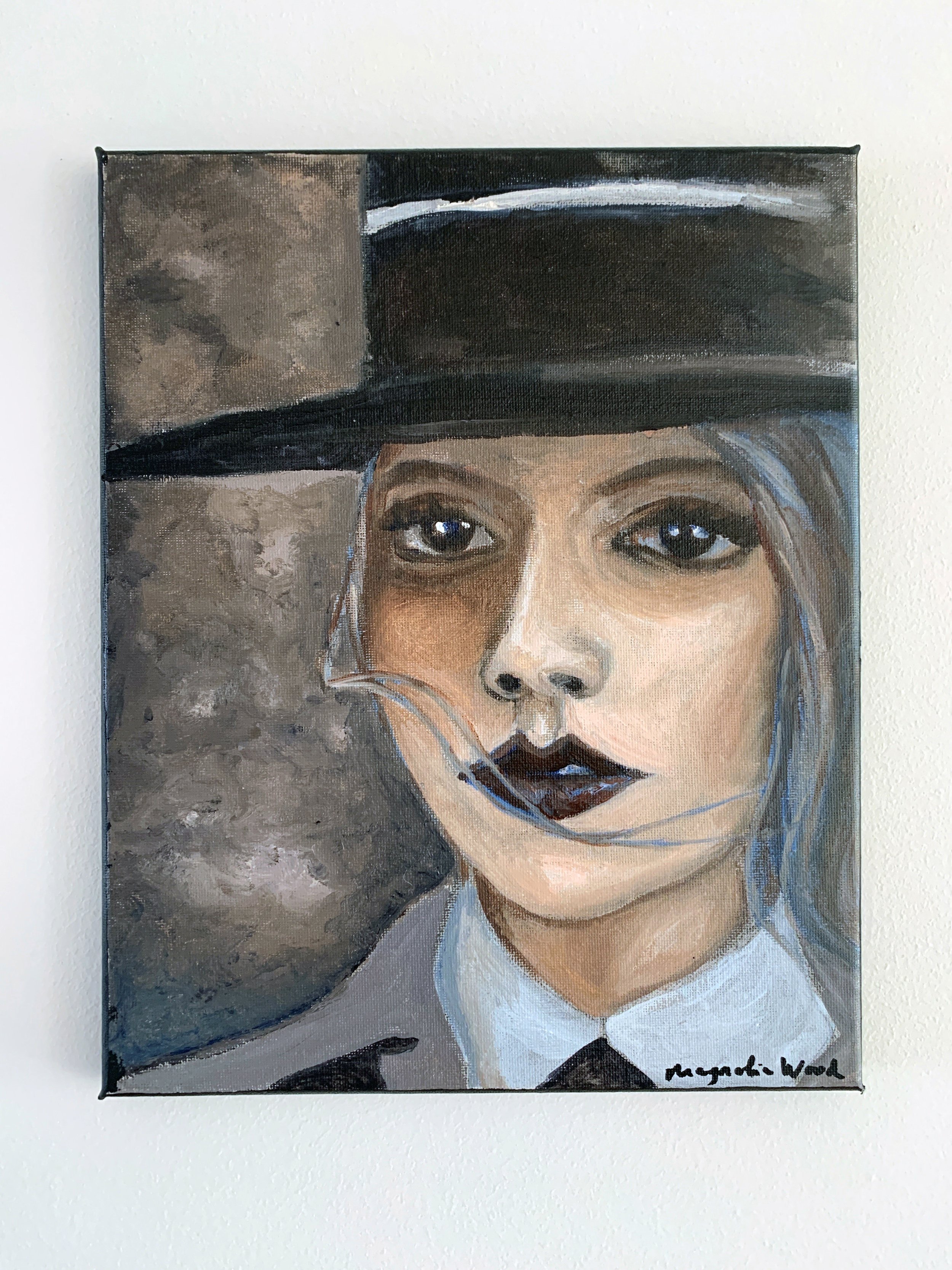 The Queen Gambit, 2023. Oil on canvas - 24 x 30 x 2 cm. (For inquiries click image)