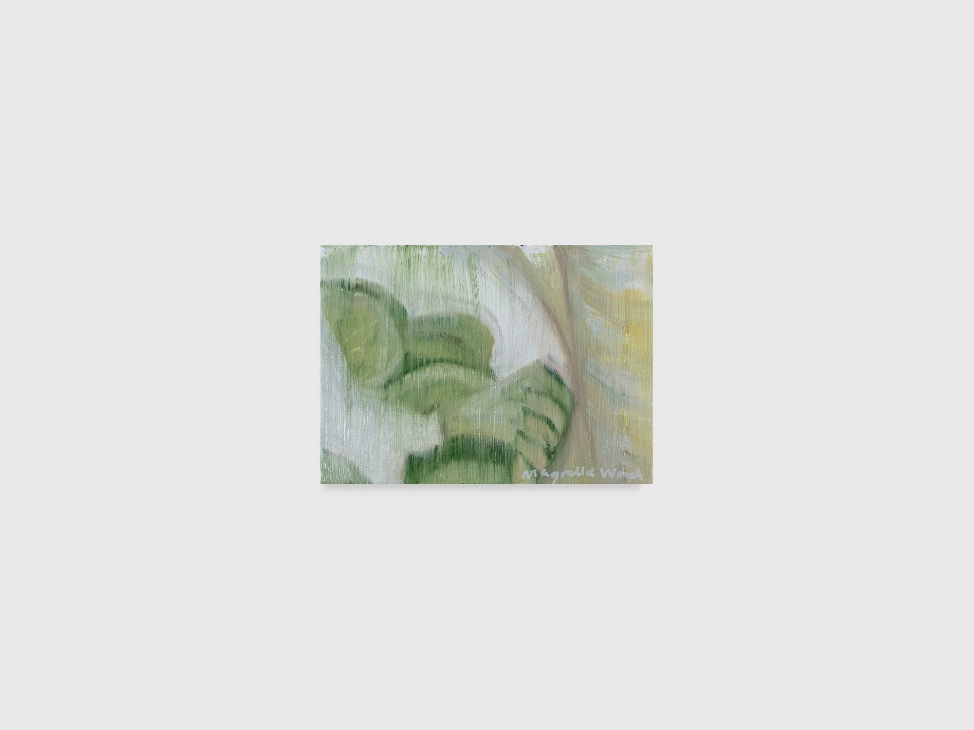 Cucumber and lime, 2025. Oil on canvas — 18 x 13 x 2 cm 
