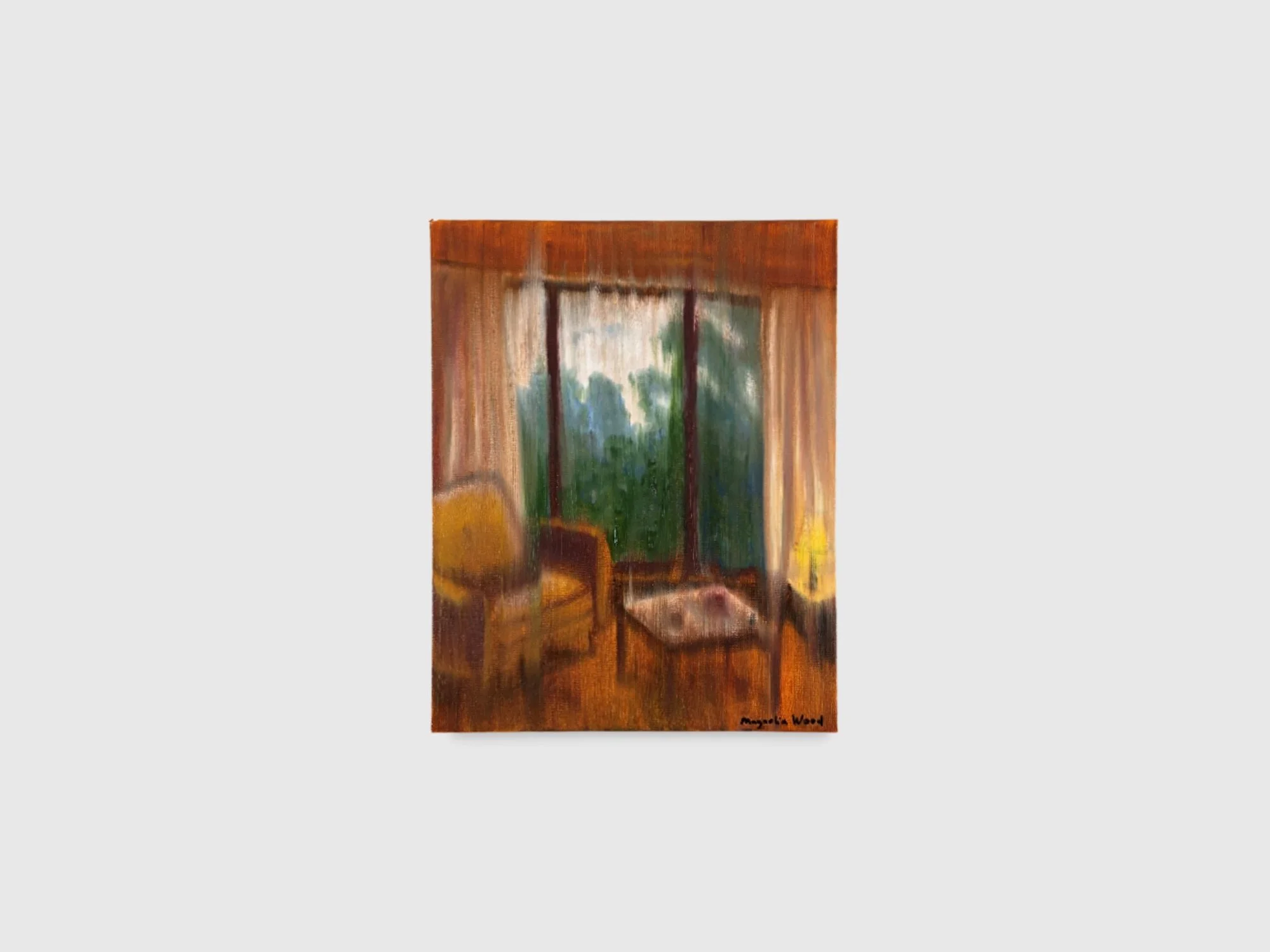 The quiet window, 2026. Oil on canvas — 40 x 50 x 2 cm