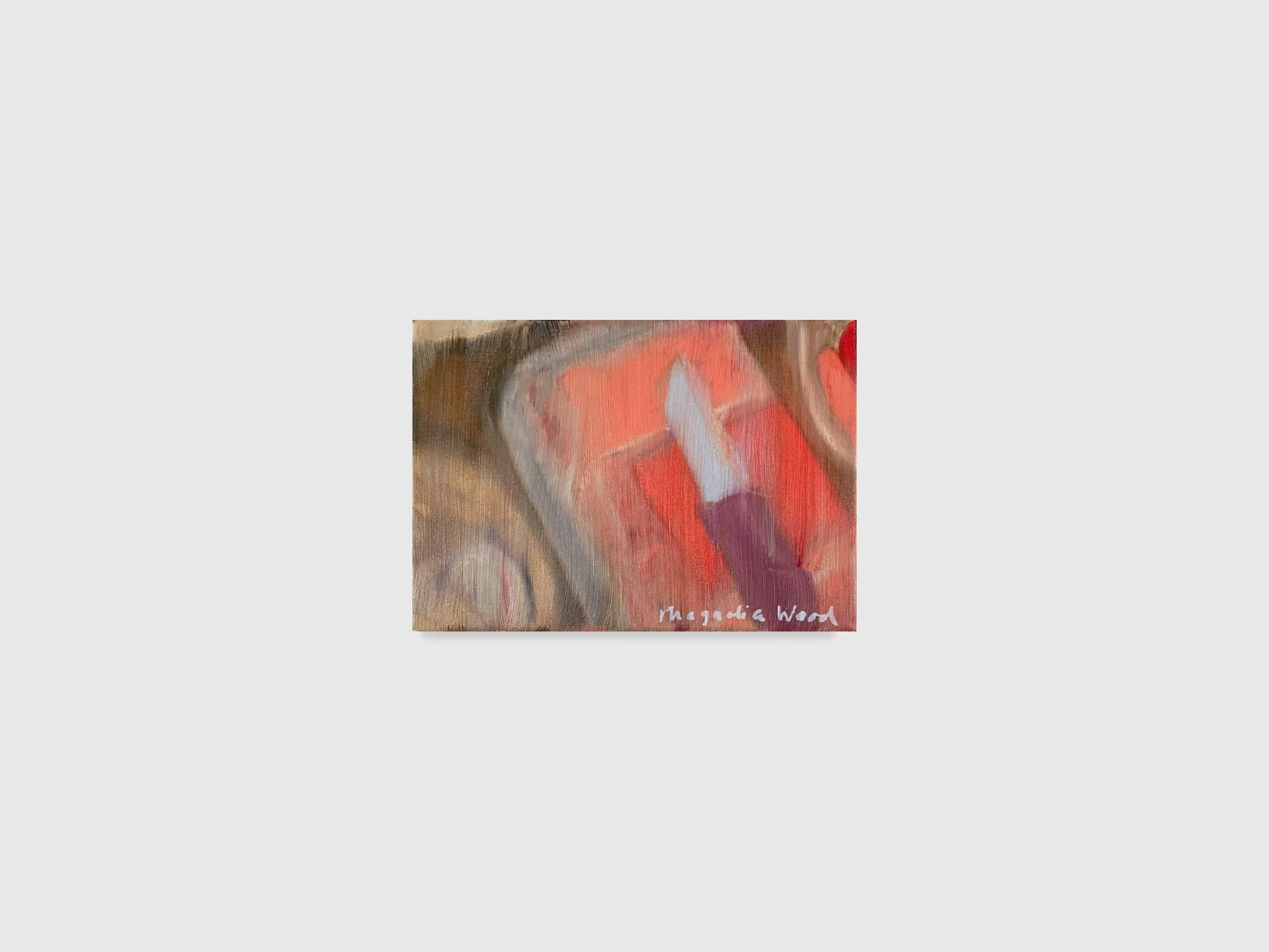 Cutting the sweets, 2025. Oil on canvas — 18 x 13 x 2 cm 
