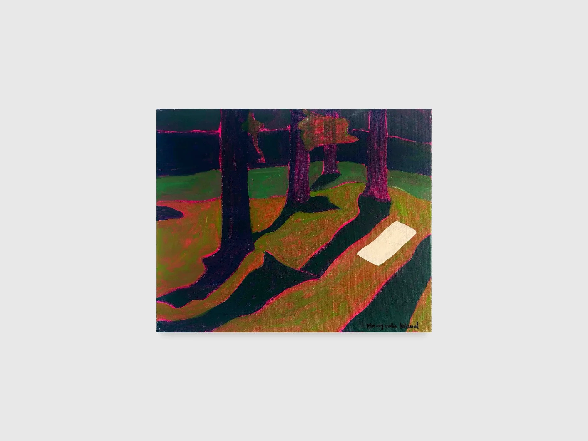 A place to lie down 6/6, 2025. Oil and acrylic on canvas — 50 x 40 x 2 cm