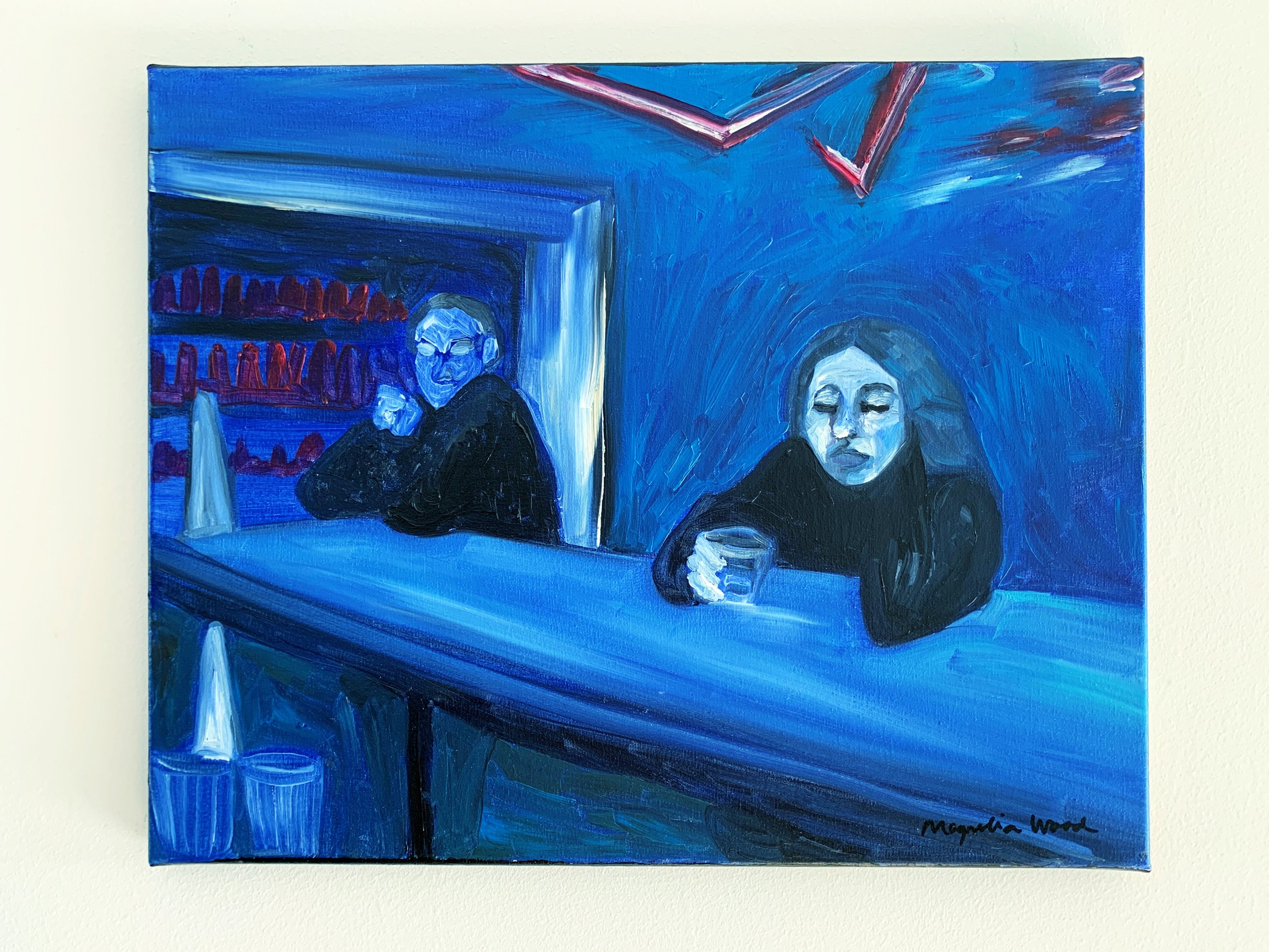 The poison, 2024. Oil on canvas - 50 x 40 x 1.8 cm. (For inquiries click image)
