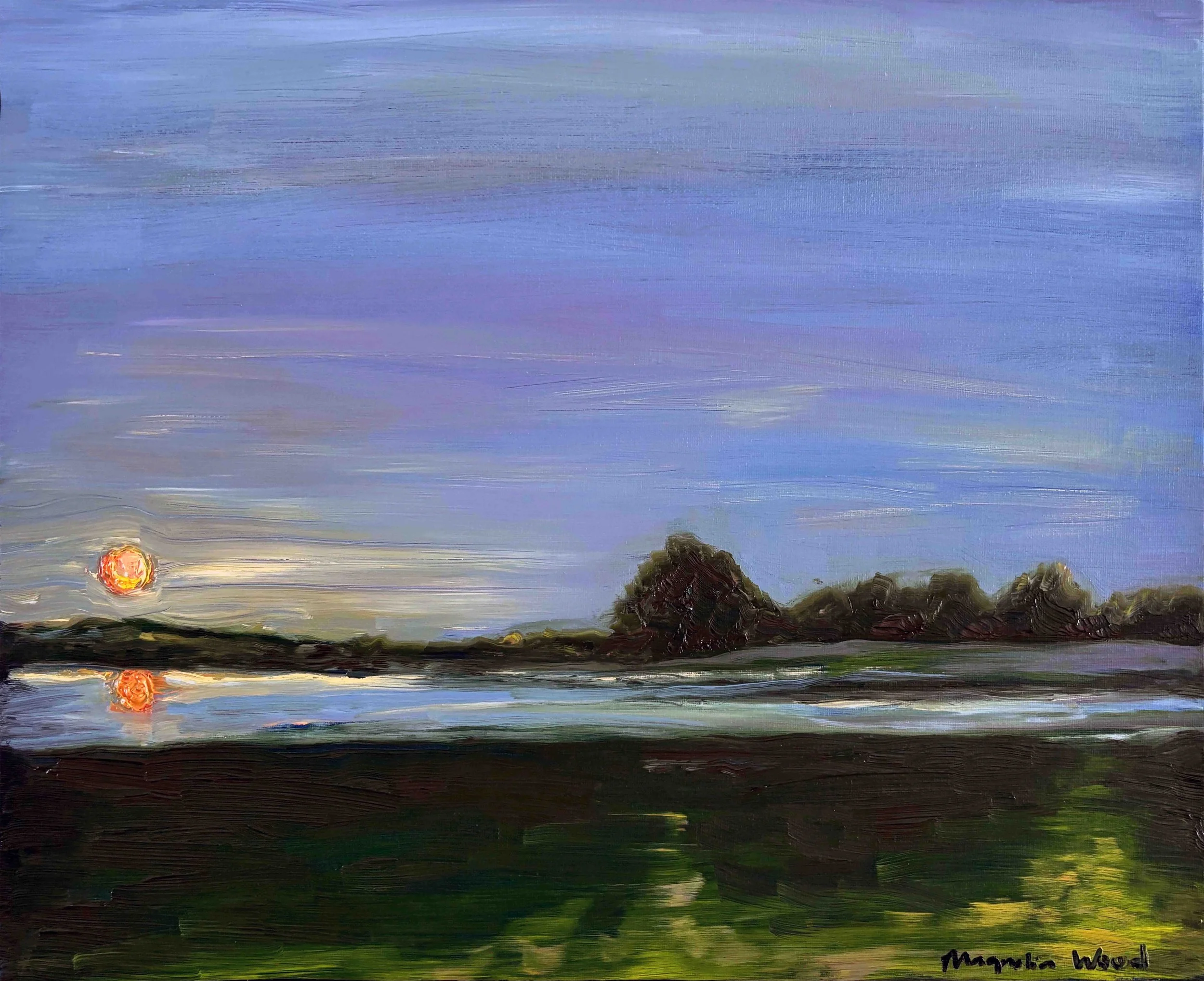 End of an era, 2025. Oil & acrylic on canvas - 50 x 40 x 1.8 cm. (For inquiries click image)
