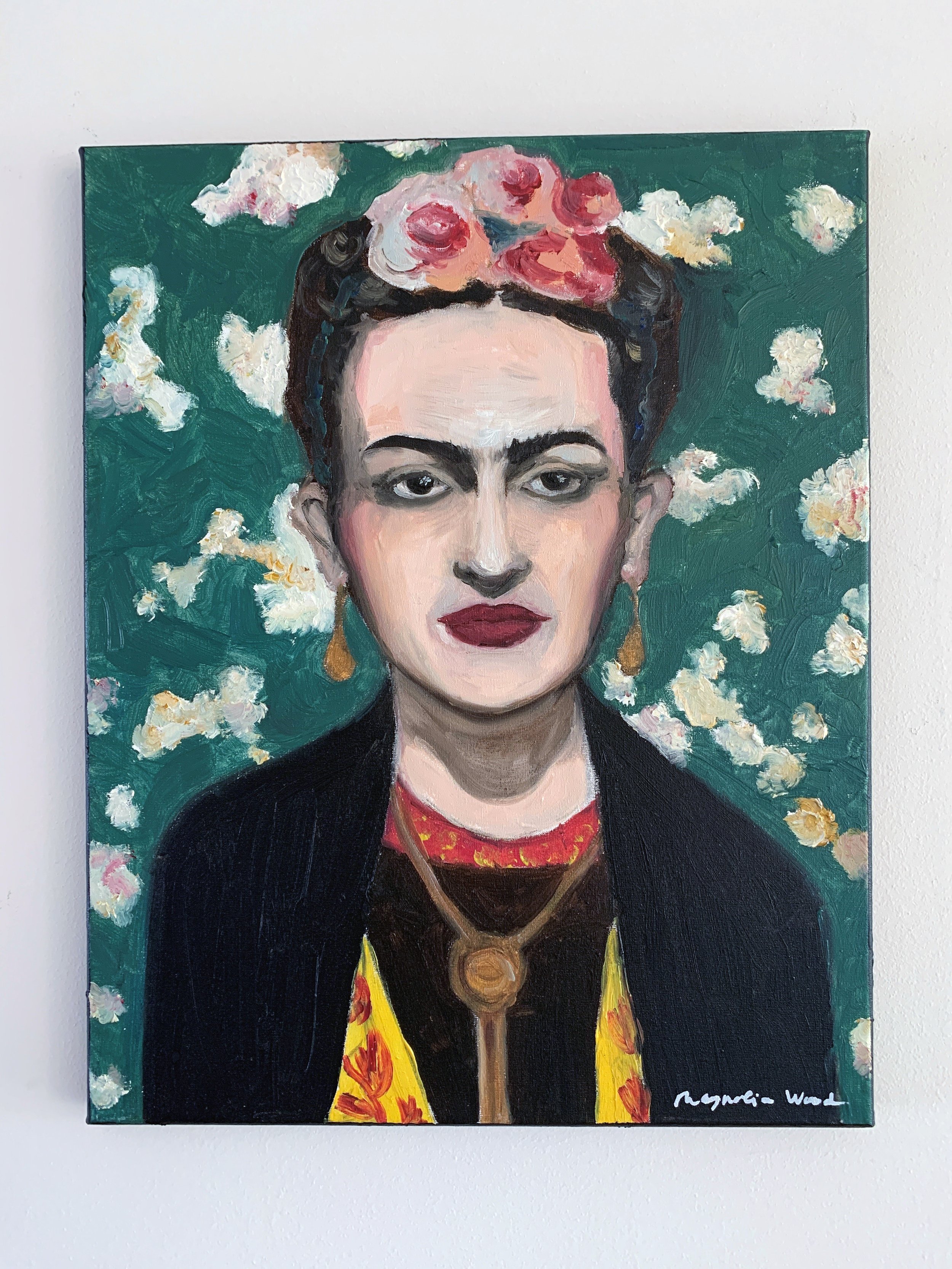 After Frida, 2024. Oil on canvas - 40 x 50 x 2 cm. (For inquiries click image)