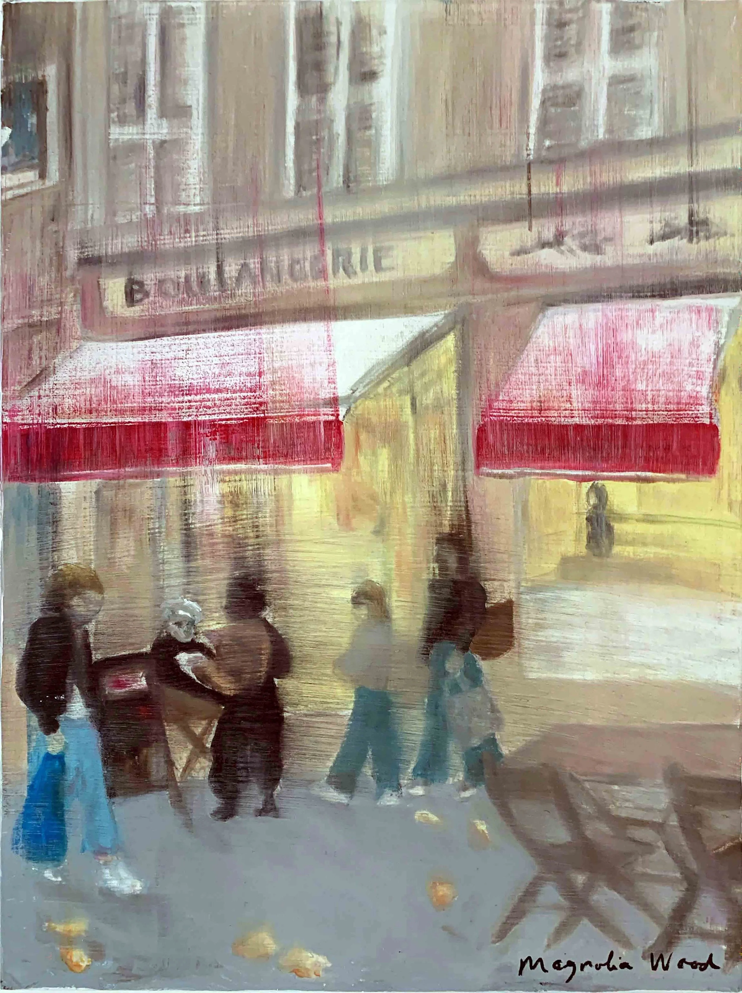 Paris 2024, Oil on wood - 30 x 40 x 4 cm. (For inquiries click on image)