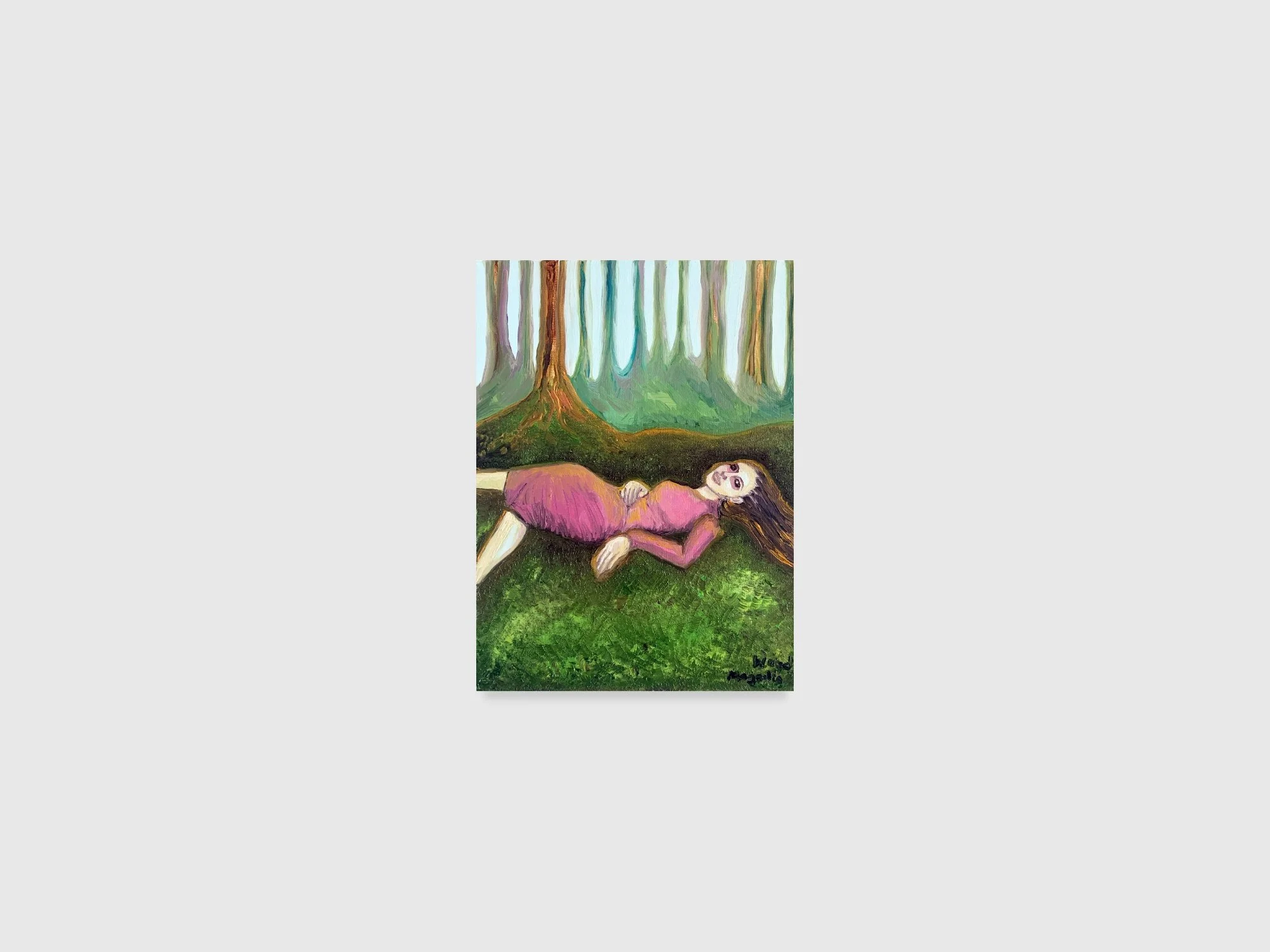 To be carried, 2025. Oil on canvas — 30 x 40 x 2 cm