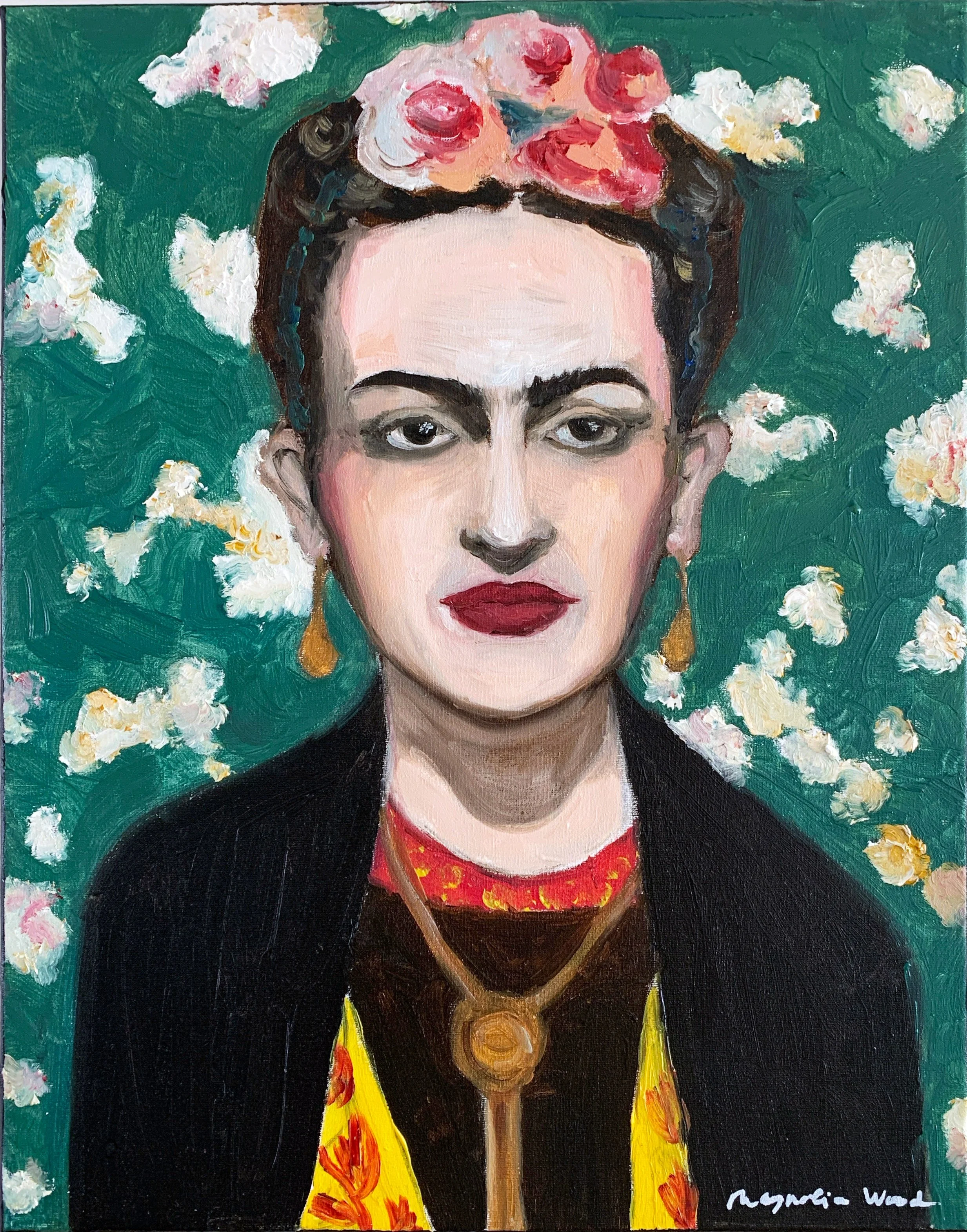 After Frida, 2024. Oil on canvas - 40 x 50 x 2 cm. (For inquiries click on image)