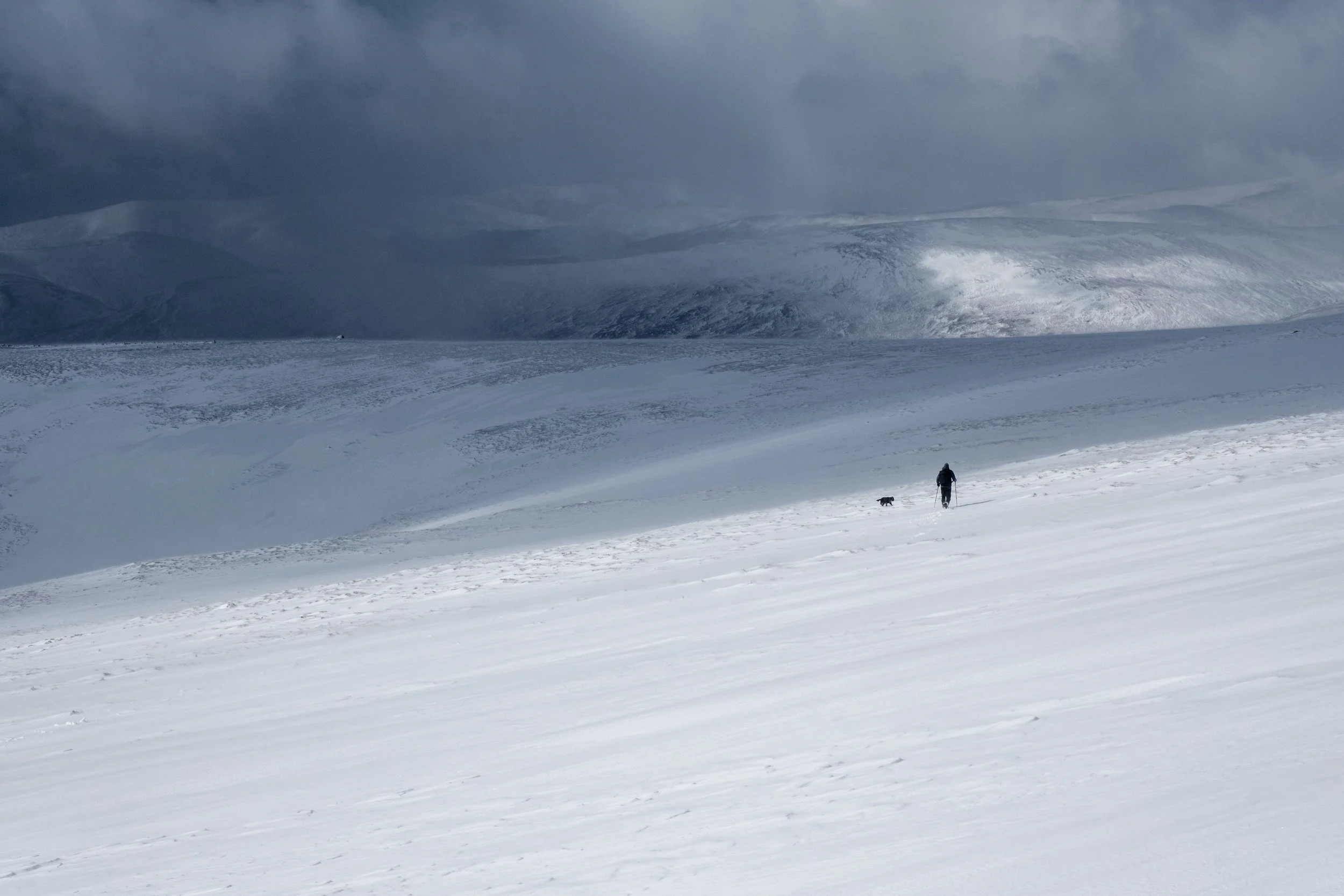 Gavin and Finn, near Glenshee