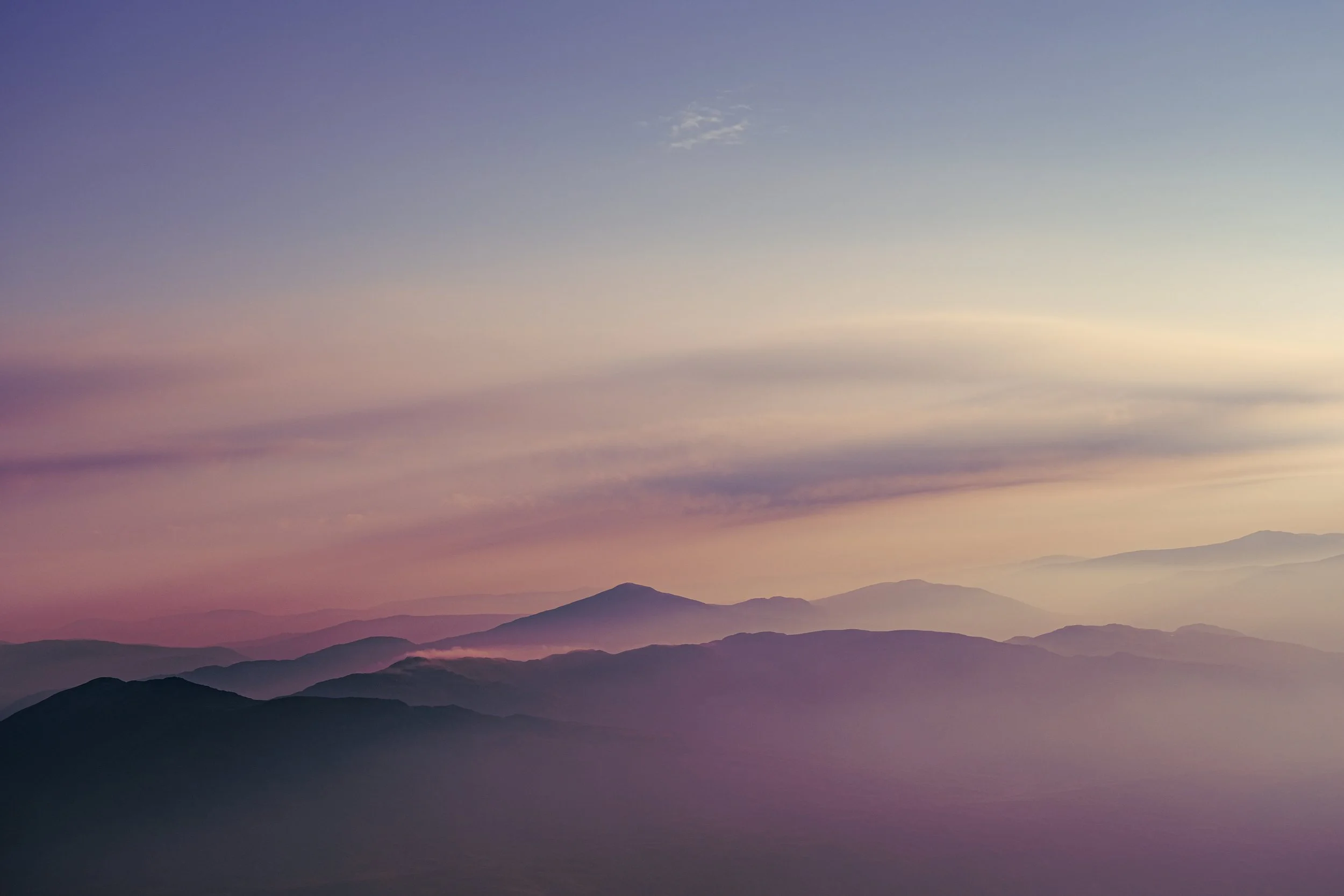 Early morning, from the summit of Stob Binnein