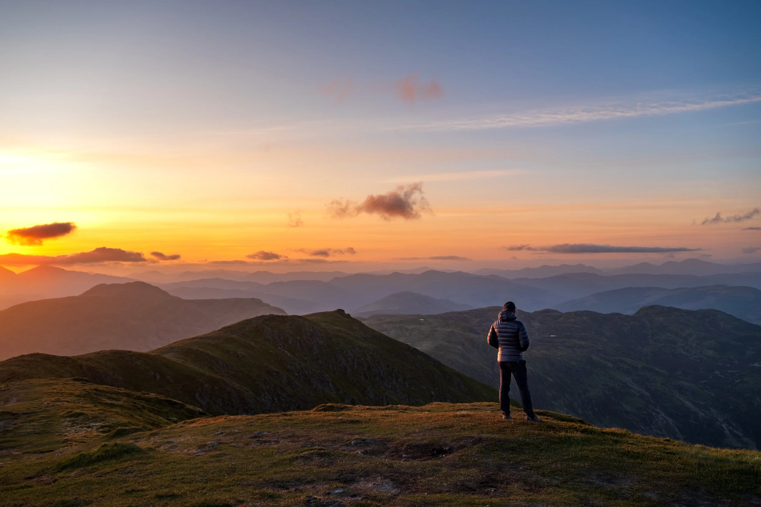 Self-portrait near the summit of Ben Ledi