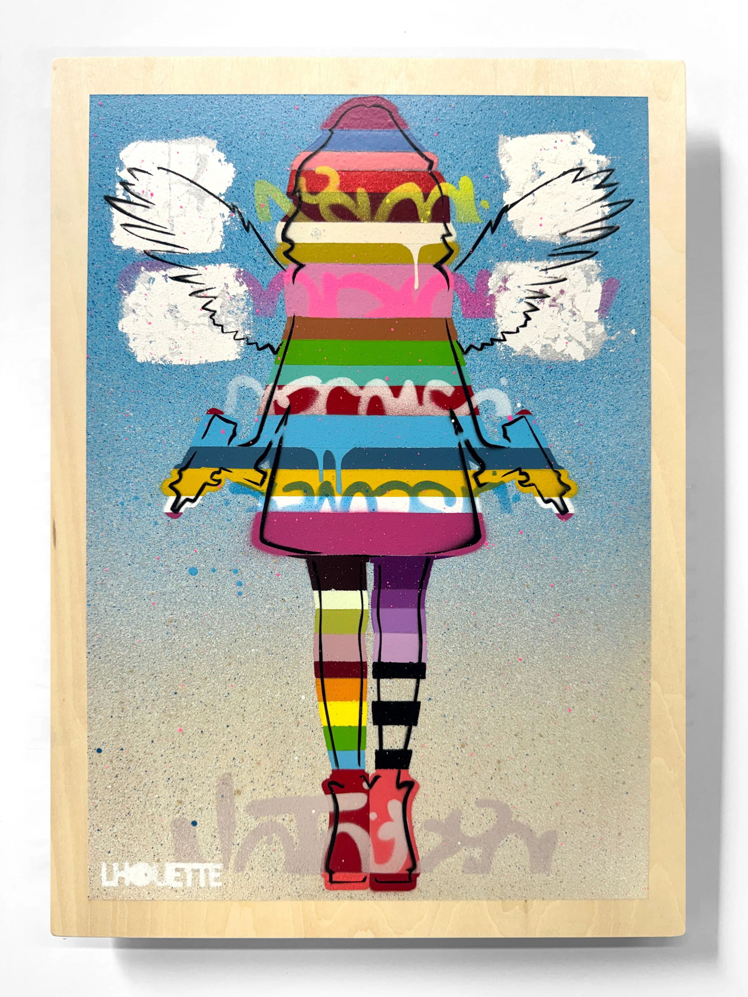 Mini Angel Cake spray unframed.JPG