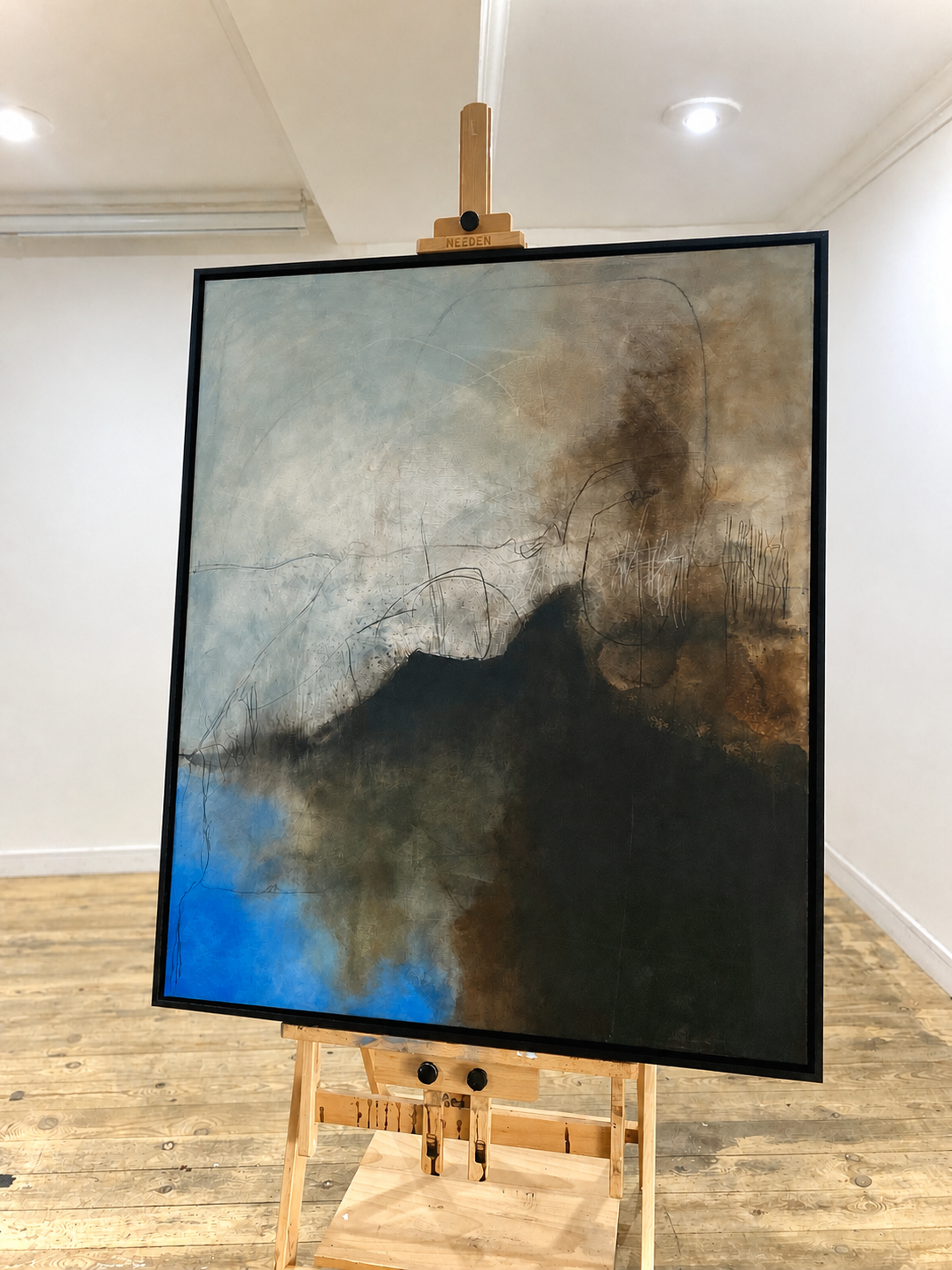 Lapis In Formation 
£1250 framed
120 x 100cm
Graphite, ink and acrylic on canvas
