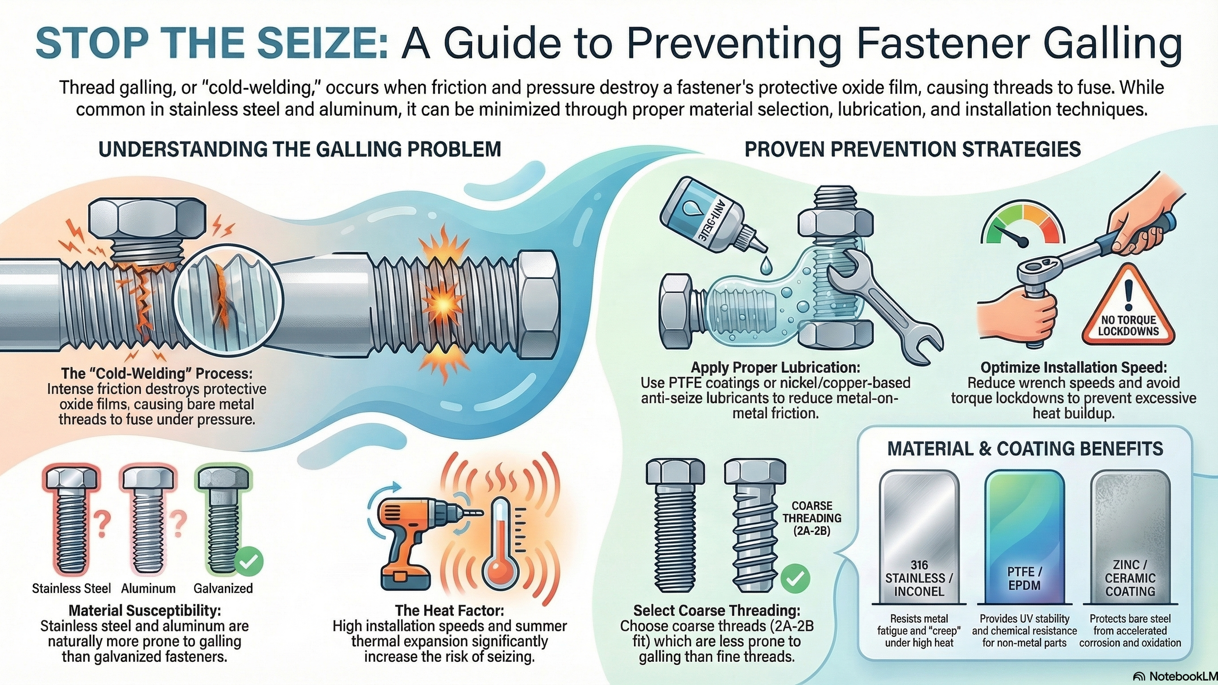  Xylan Coated Bolts Prevent Galling