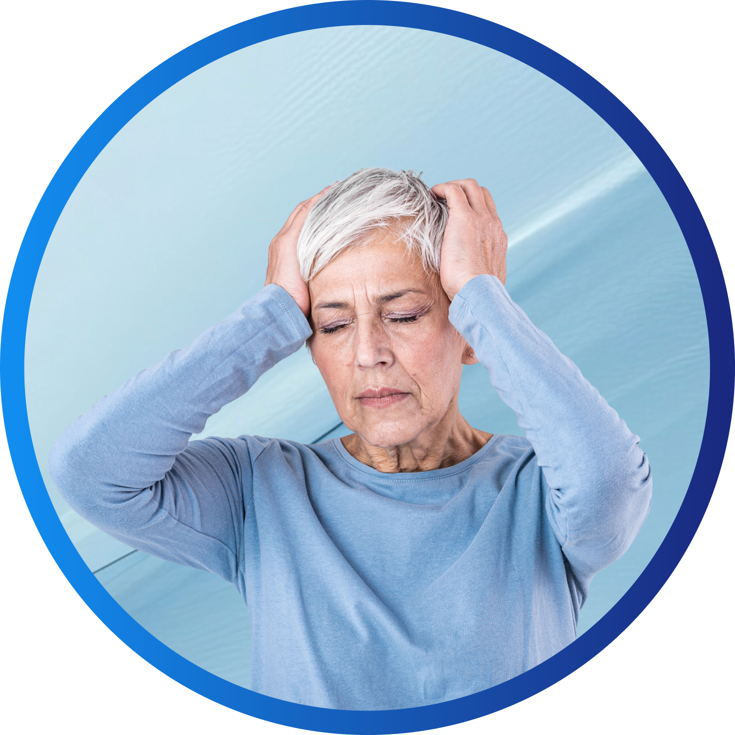 A middle-aged man with a beard wearing headphones, smiling as he listens to something in a recording studio.