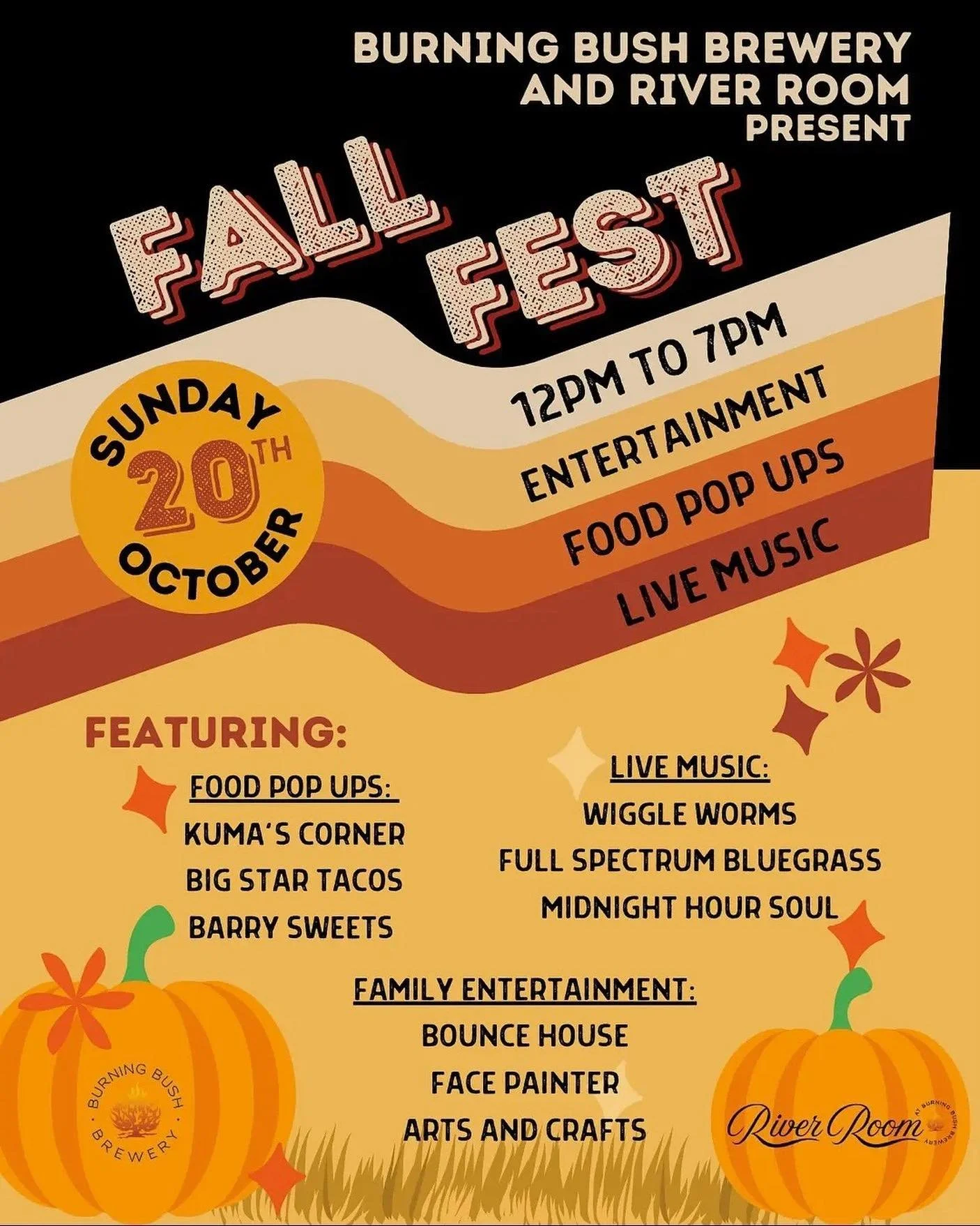 THIS SUNDAY! Full Spectrum will be playing a set from 2:30-4pm as part of @burningbushbrewery &lsquo;s fall festival! Come check out this free event in Ravenswood this weekend and enjoy the beautiful weather we&rsquo;re gonna have. (🤞) 

And we&rsqu