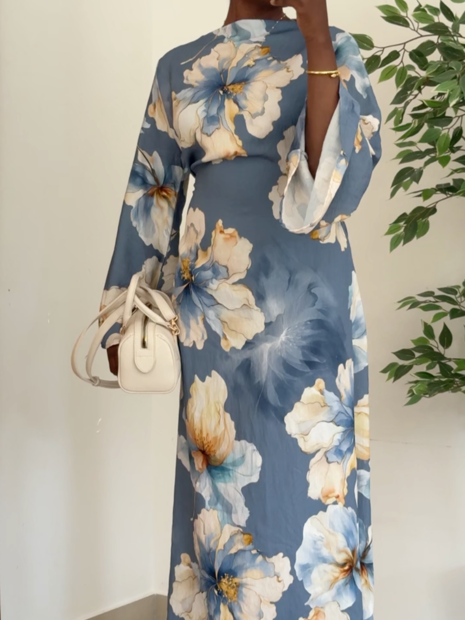 Amalia Maxi Dress - Blue Bloom