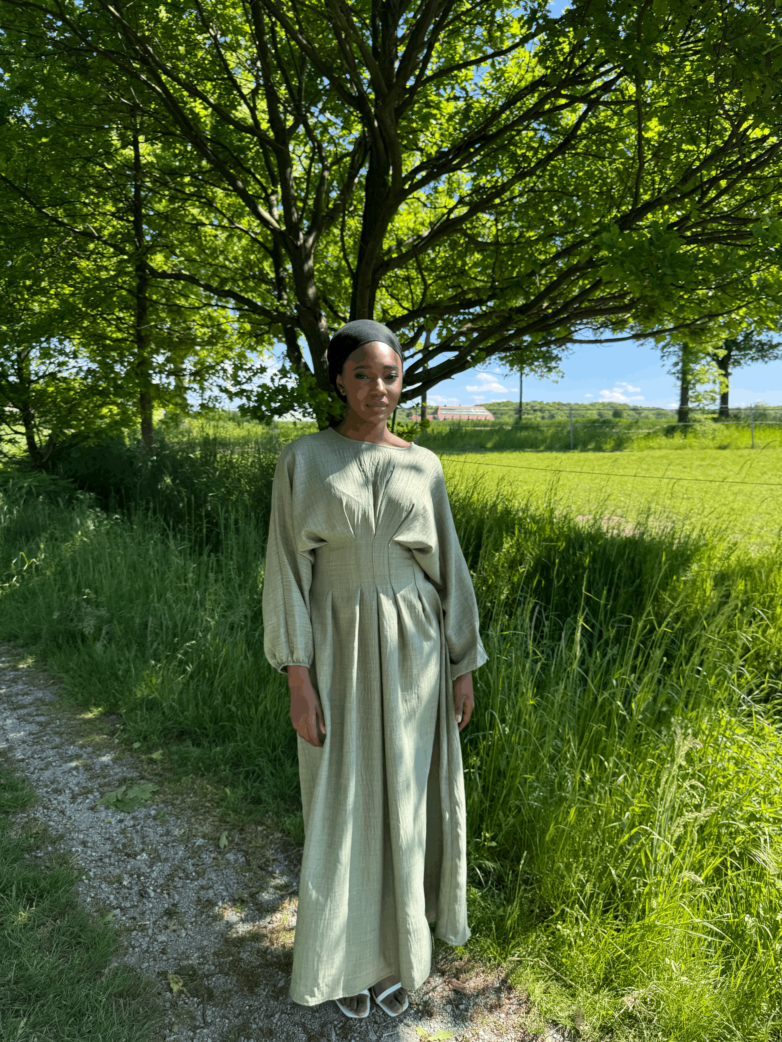 Lyana Maxi Dress - Olive Grace