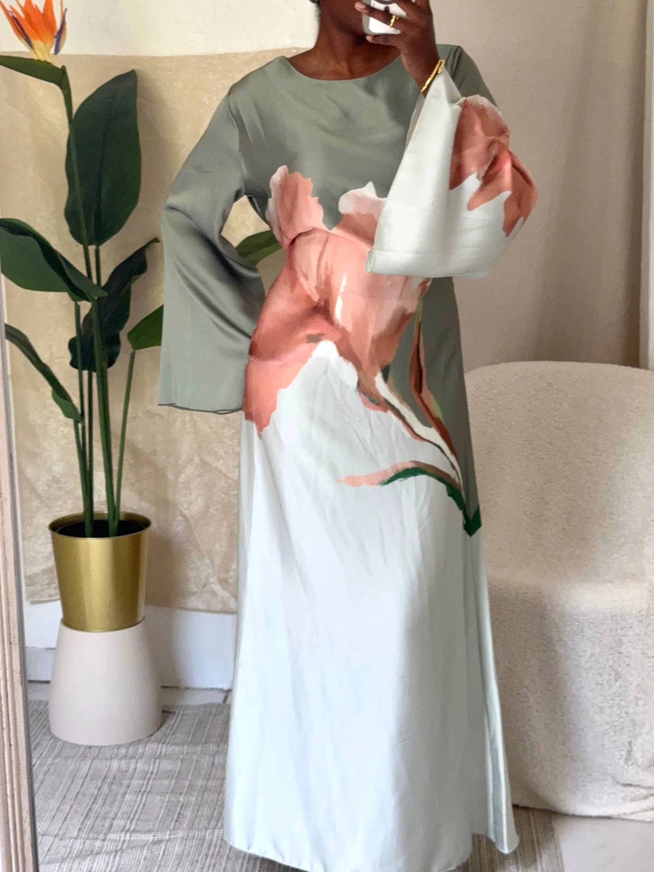 Lanasia Tulip Garden Dress – Soft Green