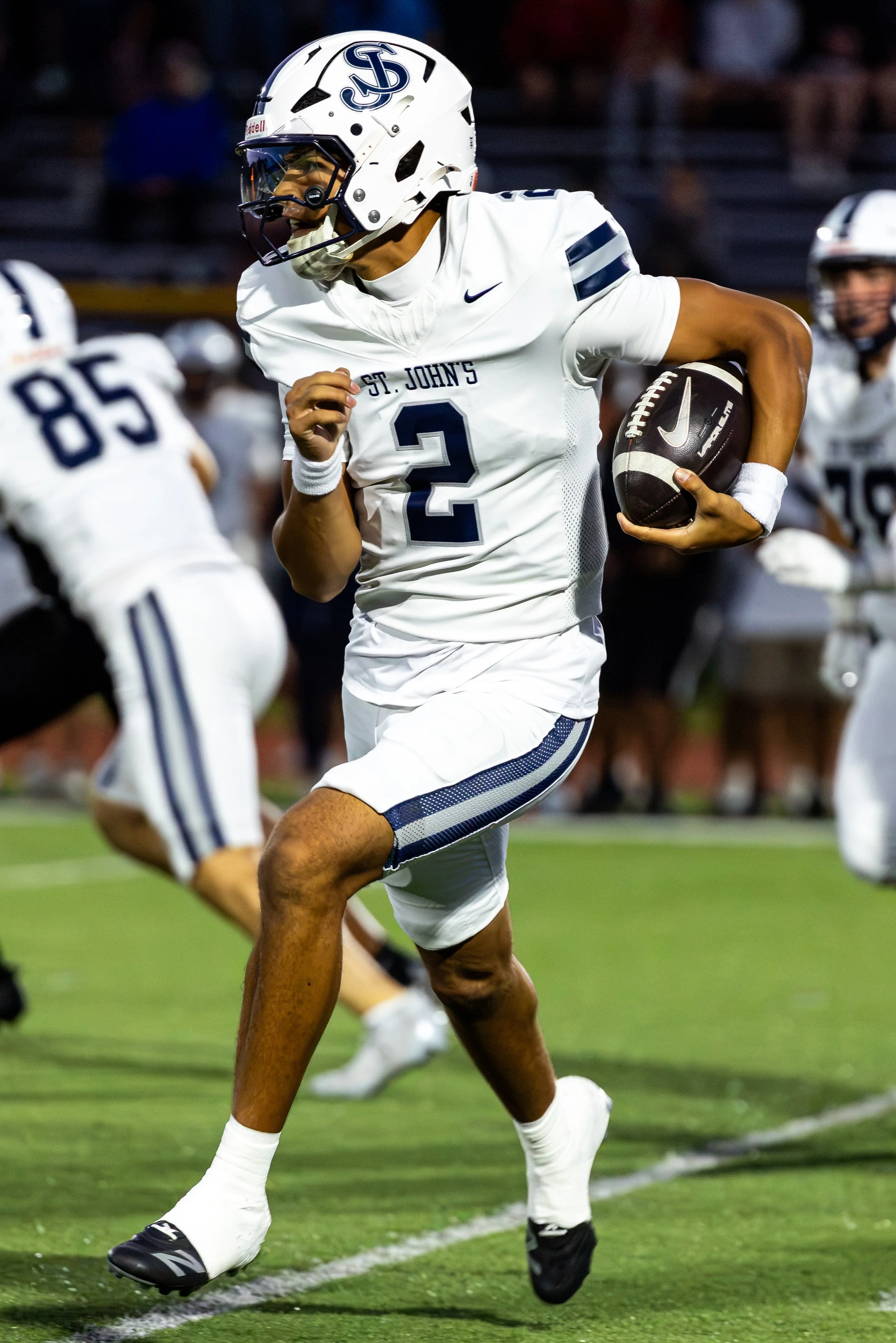Chris Vargas—5 Star Ohio State Commit—sprints up the field for first down during St. Johns Prep's 29-14 win over Springfield Central at Berte Field in Springfield on Friday, September 11th. 