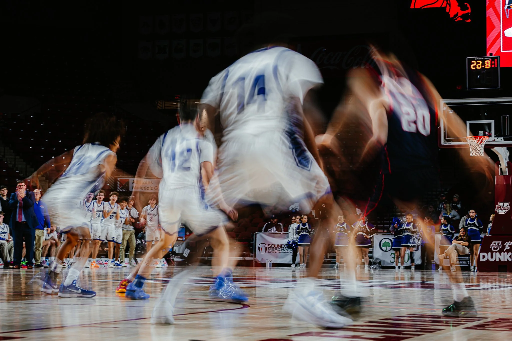 Boston Globe | The final minutes of Wahconah's 67-52 win over Frontier were a blur at the Pioneer Valley Tip-off at Mullins Center on the UMass Amherst campus on Dec. 13, 2025. 