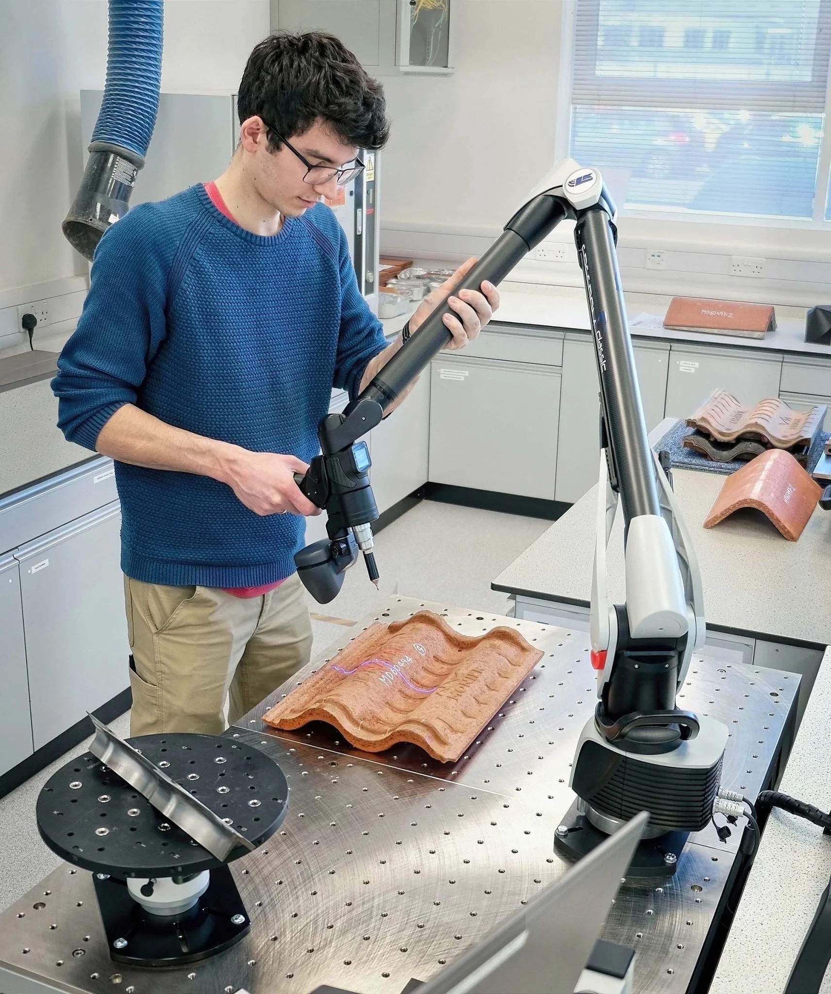 Laser scanning transforms inspection of roofing products