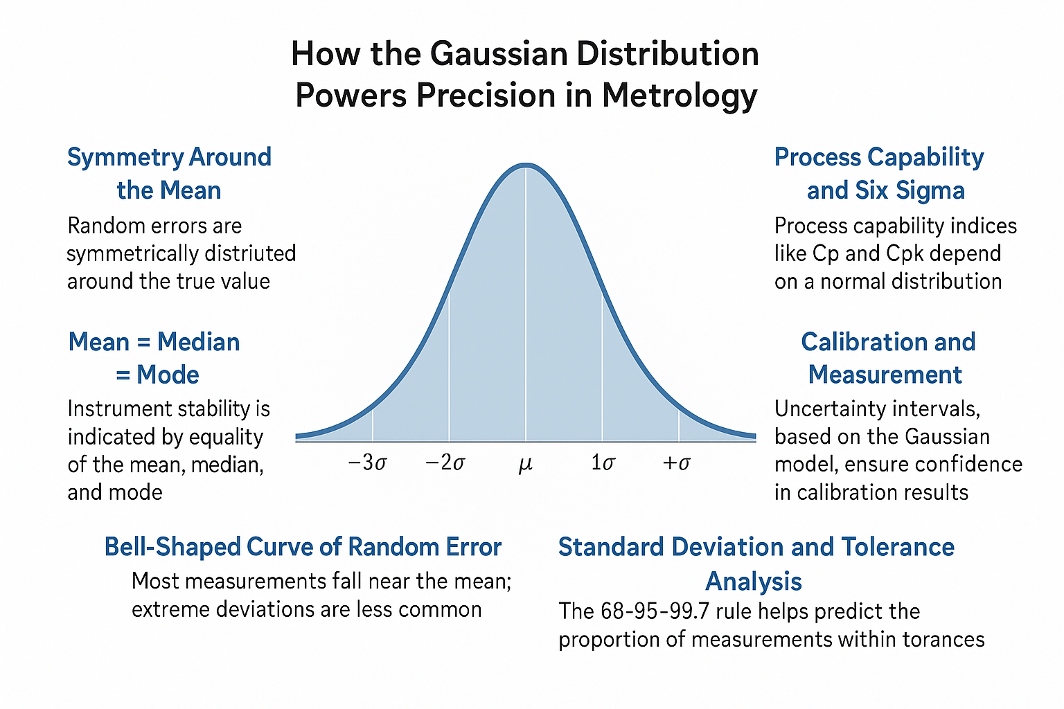 How the Gaussian Distribution Powers Precision in Metrology