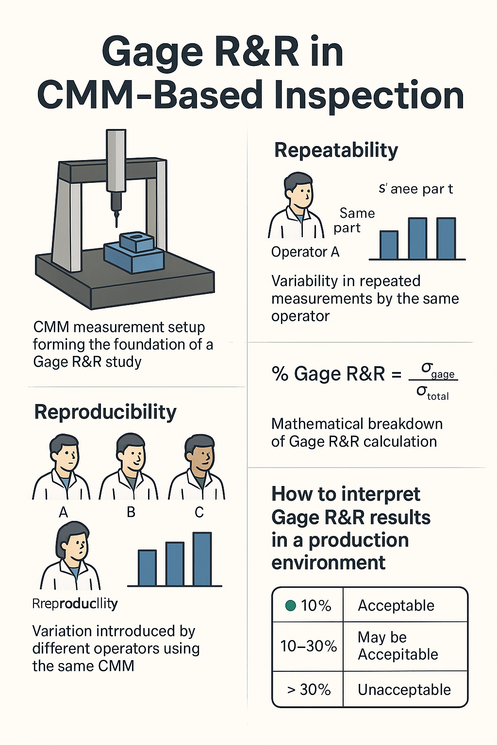 Understanding Gage R&amp;R in CMM-Based Inspection: A Detailed Guide