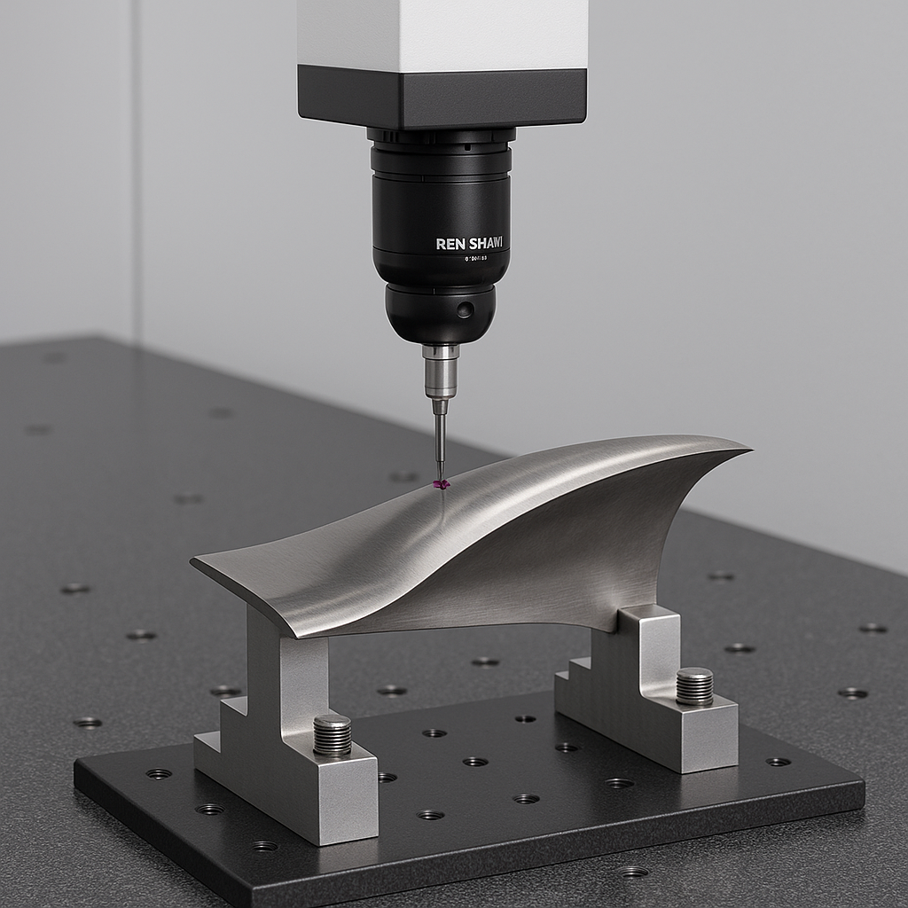 Precision Inspection of Airfoil Blades Using a Coordinate Measuring Machine (CMM)